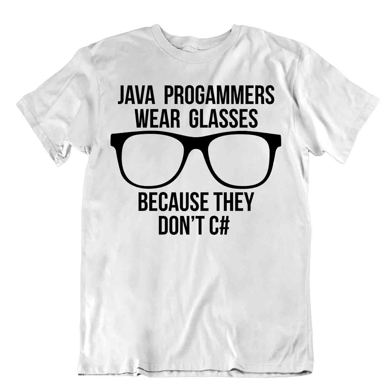 Java Progammers Tshirt Funny C# Tee Casual Smart Geek T_shirt - Picture 8 of 8