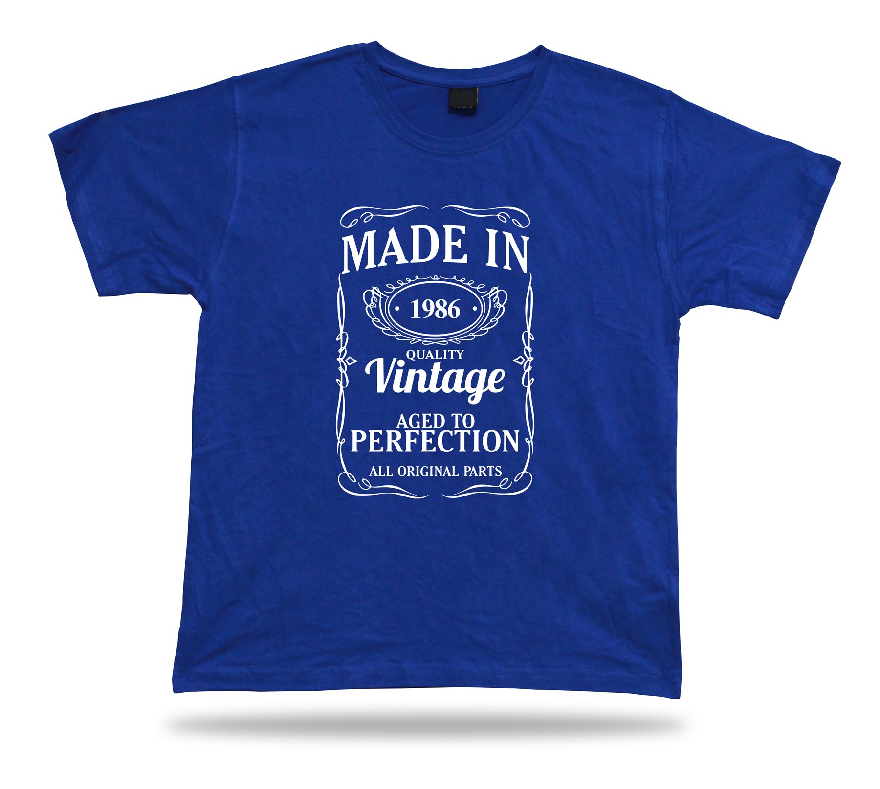 Bedrucktes T-Shirt Tee Made in 1986 Happy Birthday Geschenkidee Unisex - Bild 3 von 8