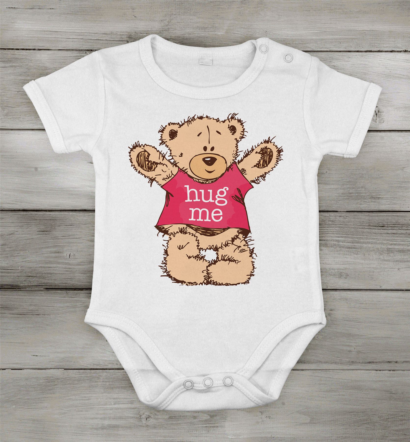 Babygrow abrazarme osito de peluche Bodysuit Romper Bebé recién nacido especial Regalo de ducha - Imagen 5 de 5