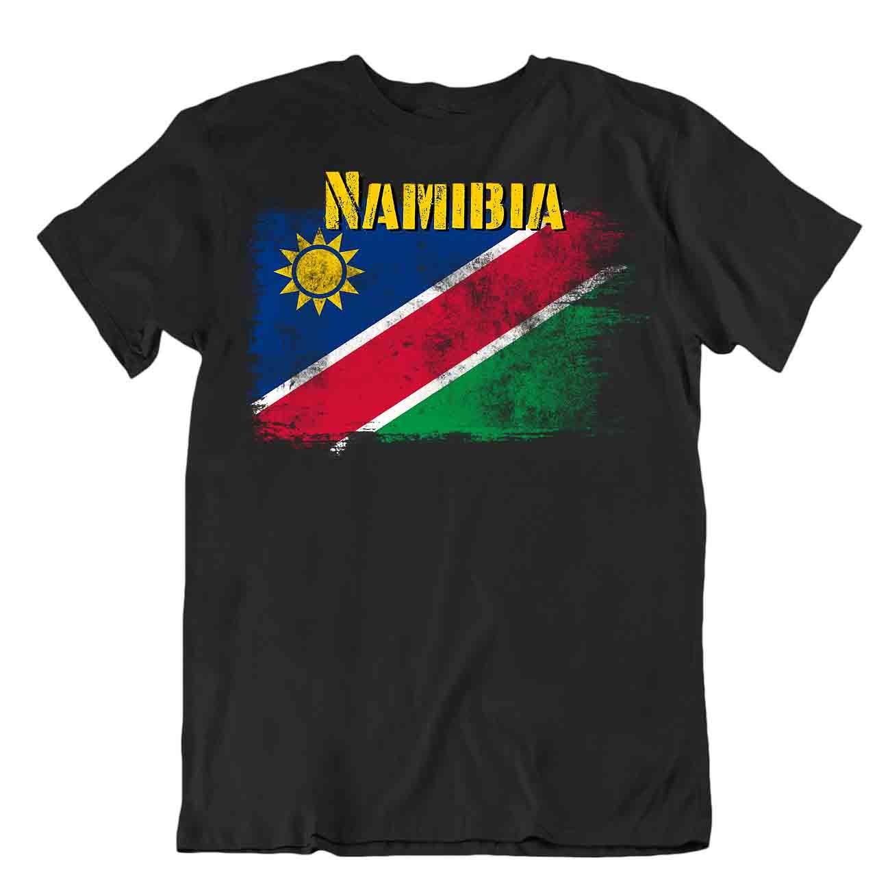 Namibia flag Tshirt T-shirt Tee top city map important resource heroism textile - Picture 2 of 8