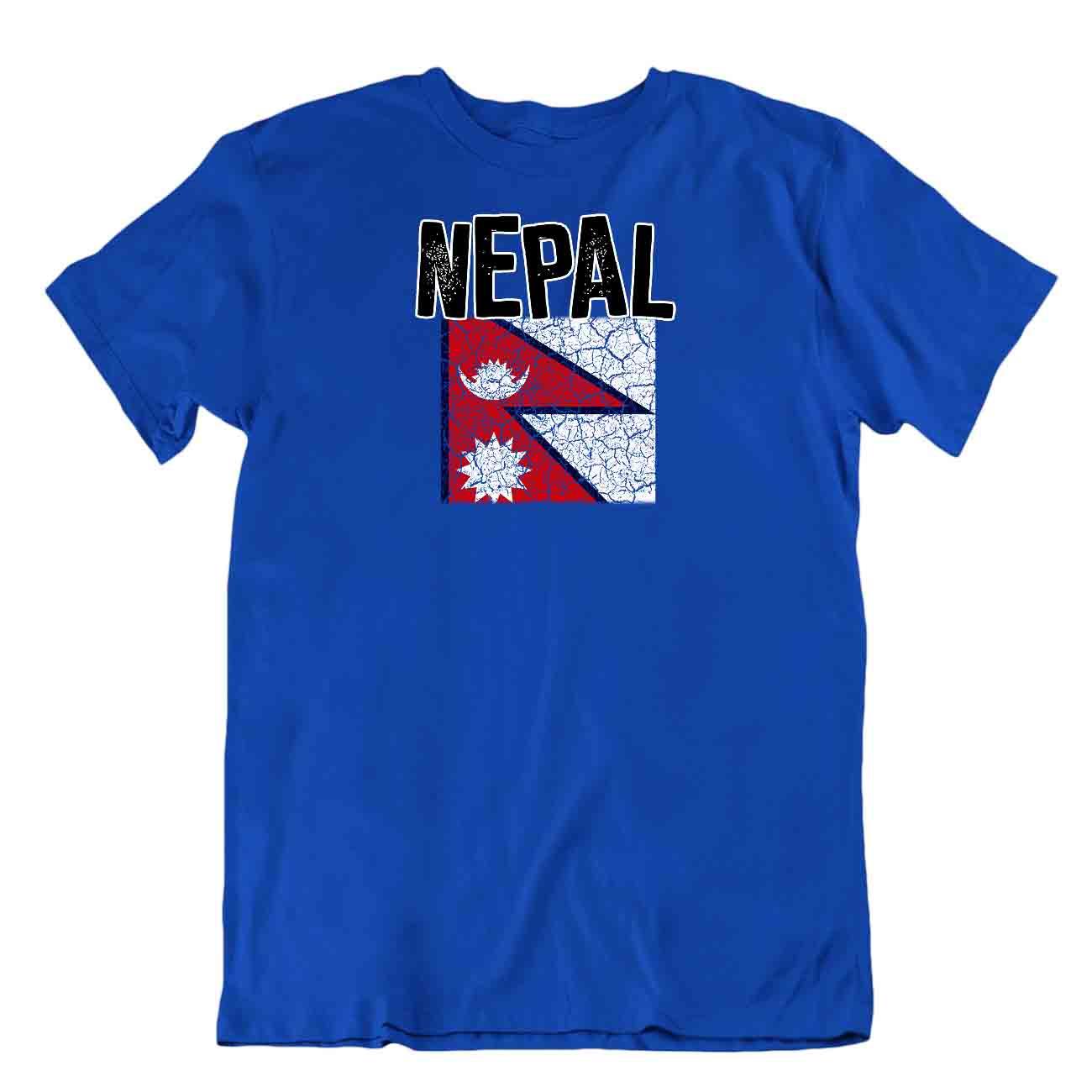 Flag T-Shirt Nepal Fashion Country Souvenir Gift Tee Pride logo - Picture 3 of 8