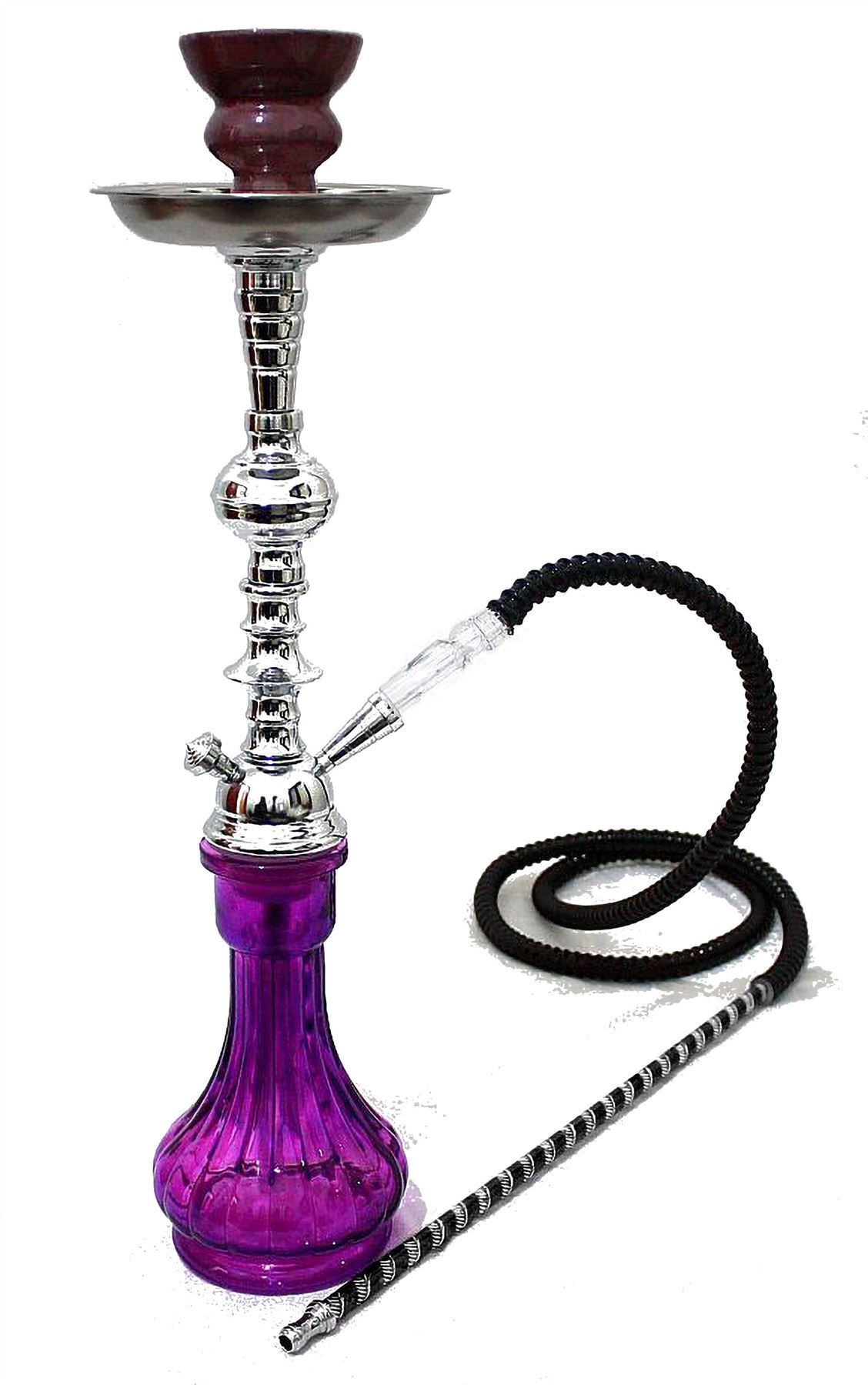 2 Hose Purple Gini Shisha Black Laser pipe Hookah set best buy Fun Nargila pu