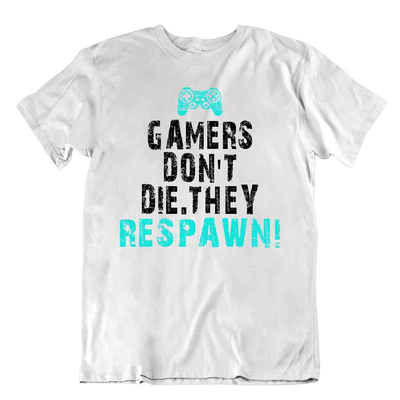 Los jugadores no mueren. Camiseta They Respawn Humor Broma Camiseta - Imagen 8 de 8