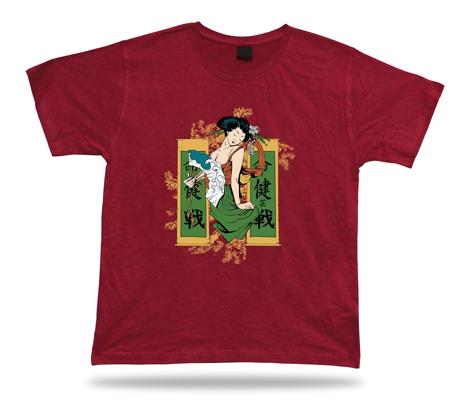 Japonesa Dacing Giesha Impresionante Moderno Estilo Camiseta Diseño Cumpleaños Regalo - Imagen 7 de 8