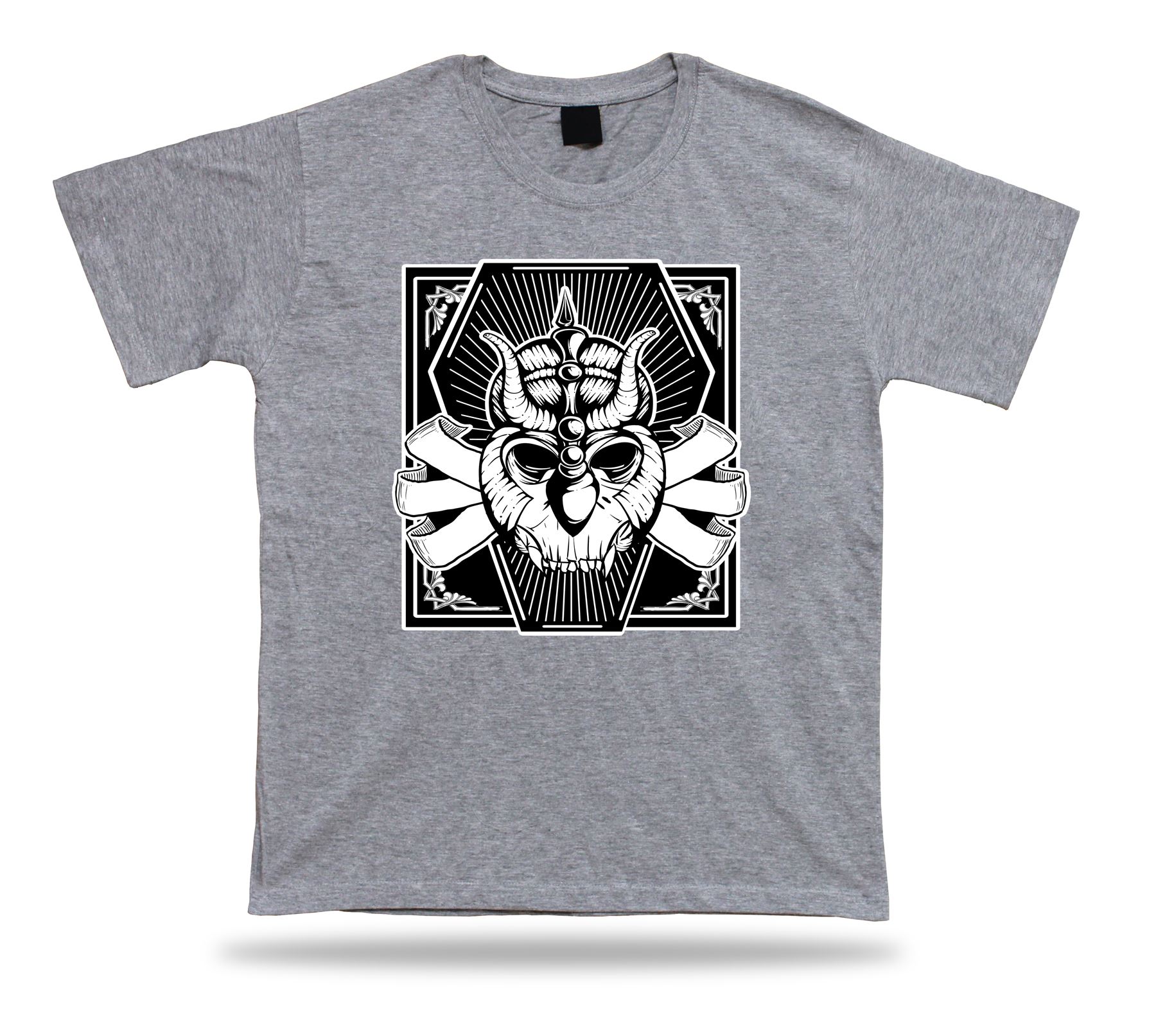 Camiseta Camiseta Cumpleaños Regalo Idea Guerrero Calavera Emblam Casco Hardcore Retro - Imagen 5 de 8