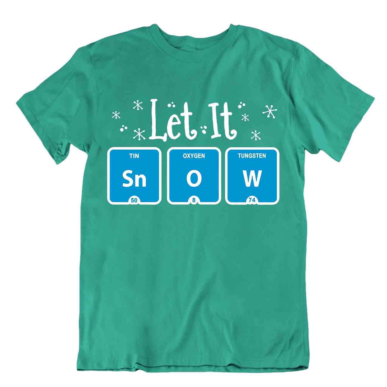 Camiseta Let It Snow Camiseta Química Tabla Periódica Camiseta Divertida Camisa - Imagen 4 de 8