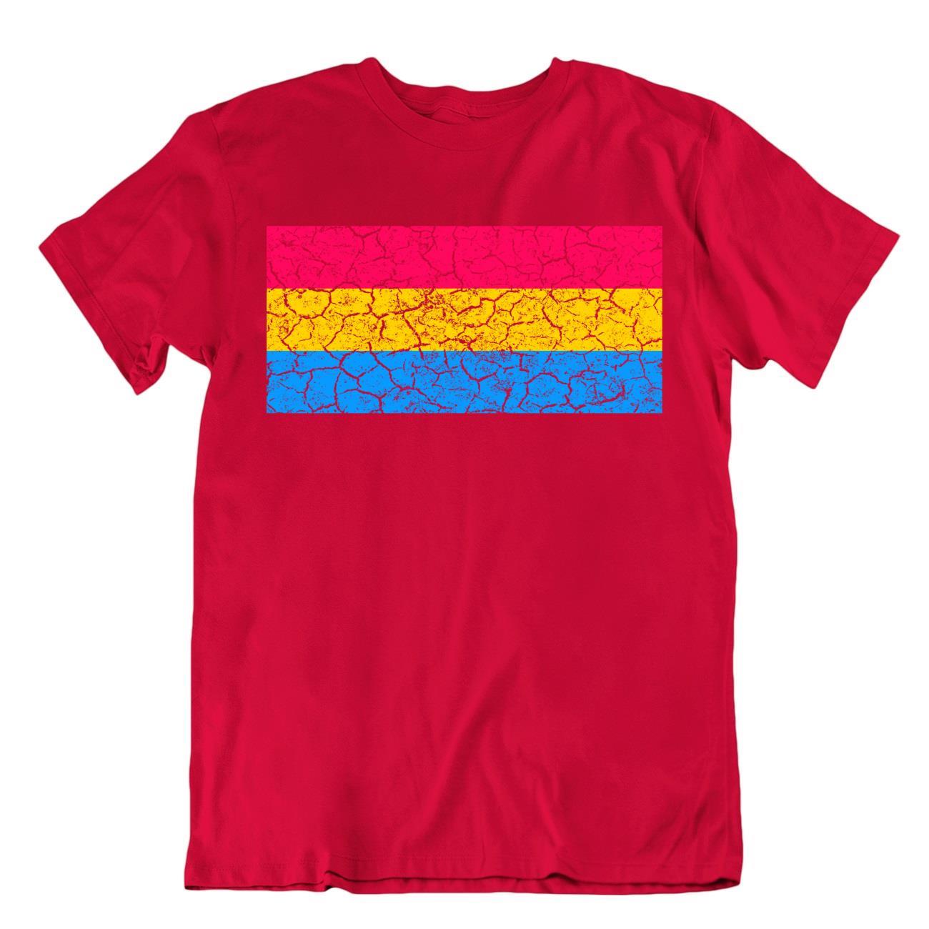 Gay Lesbian Omnisexual Pansexual Rainbow FLAG T-SHIRT LGBT Banner