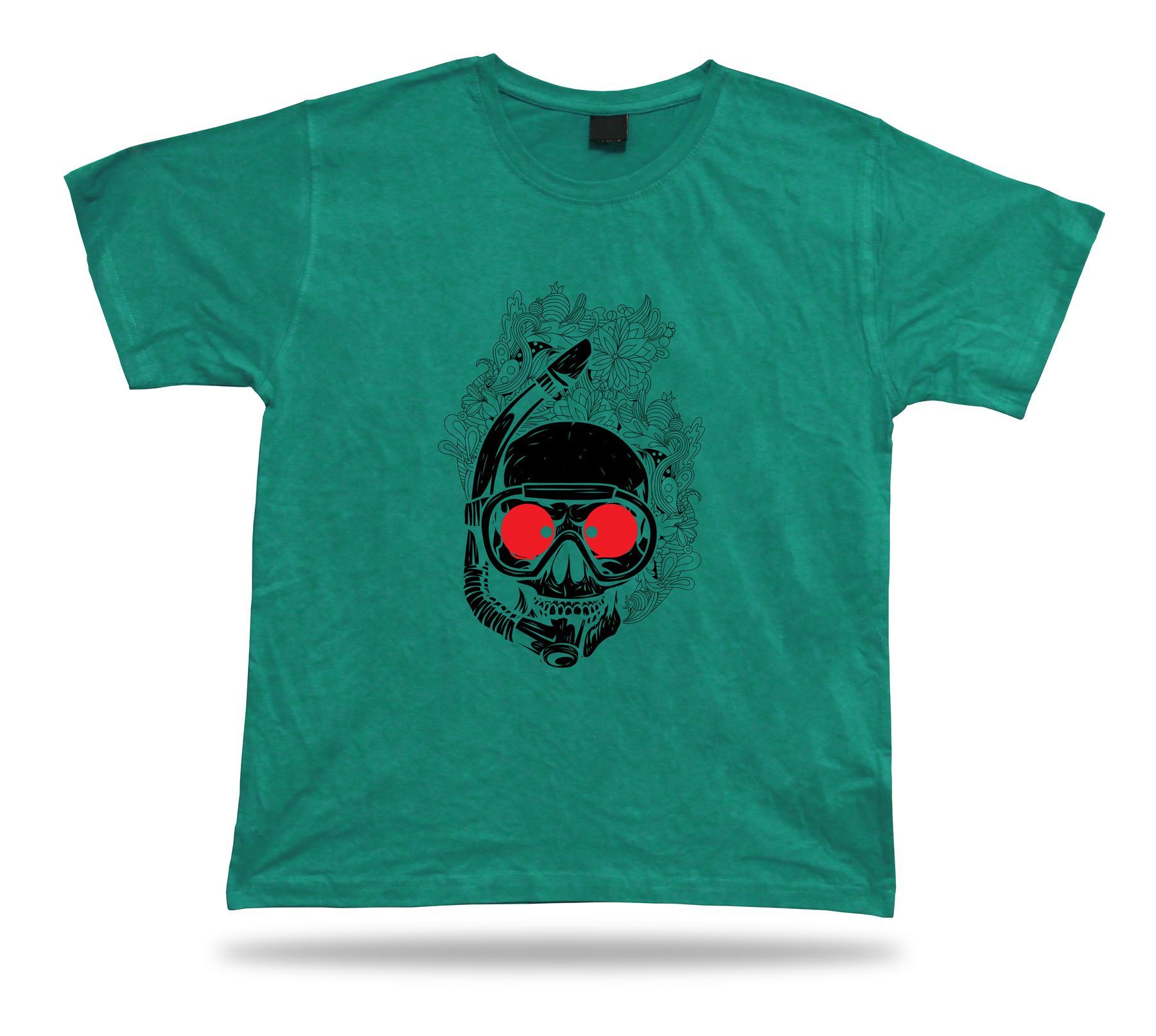Skeleton Snorkeling Gear Moster Floral awesome tshirt design special gift tee - Picture 4 of 8