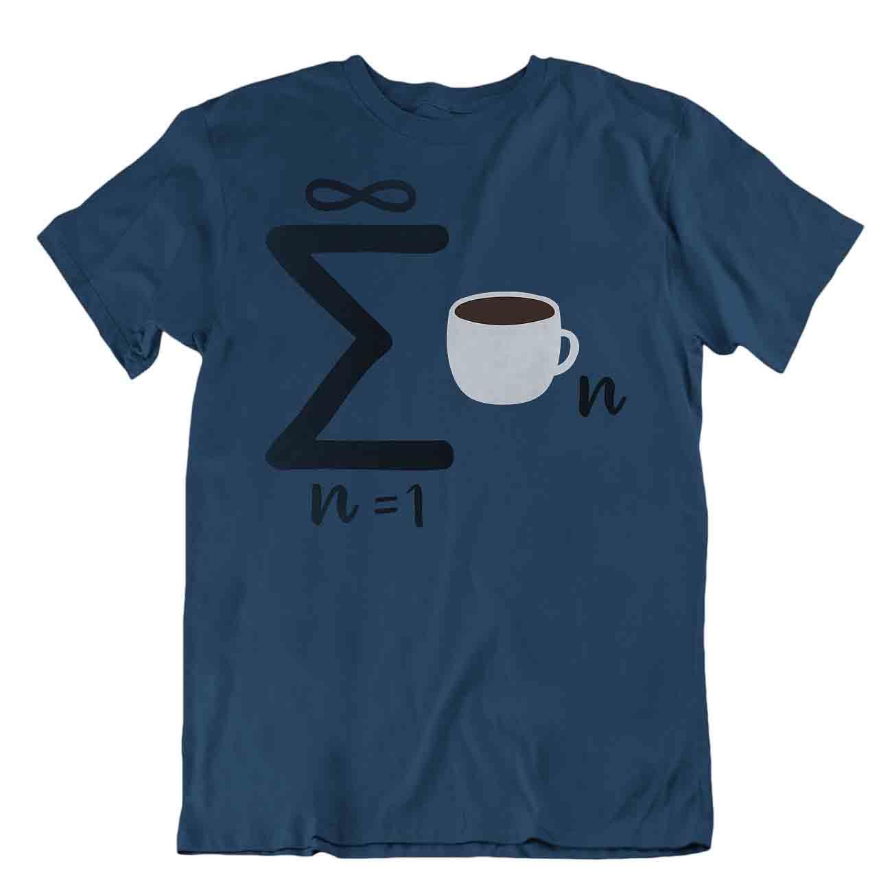 Lustiges Mathe-T-Shirt Infinite Coffee Mathe Tee Wissenschaft Lehrer College Shirt - Bild 6 von 8