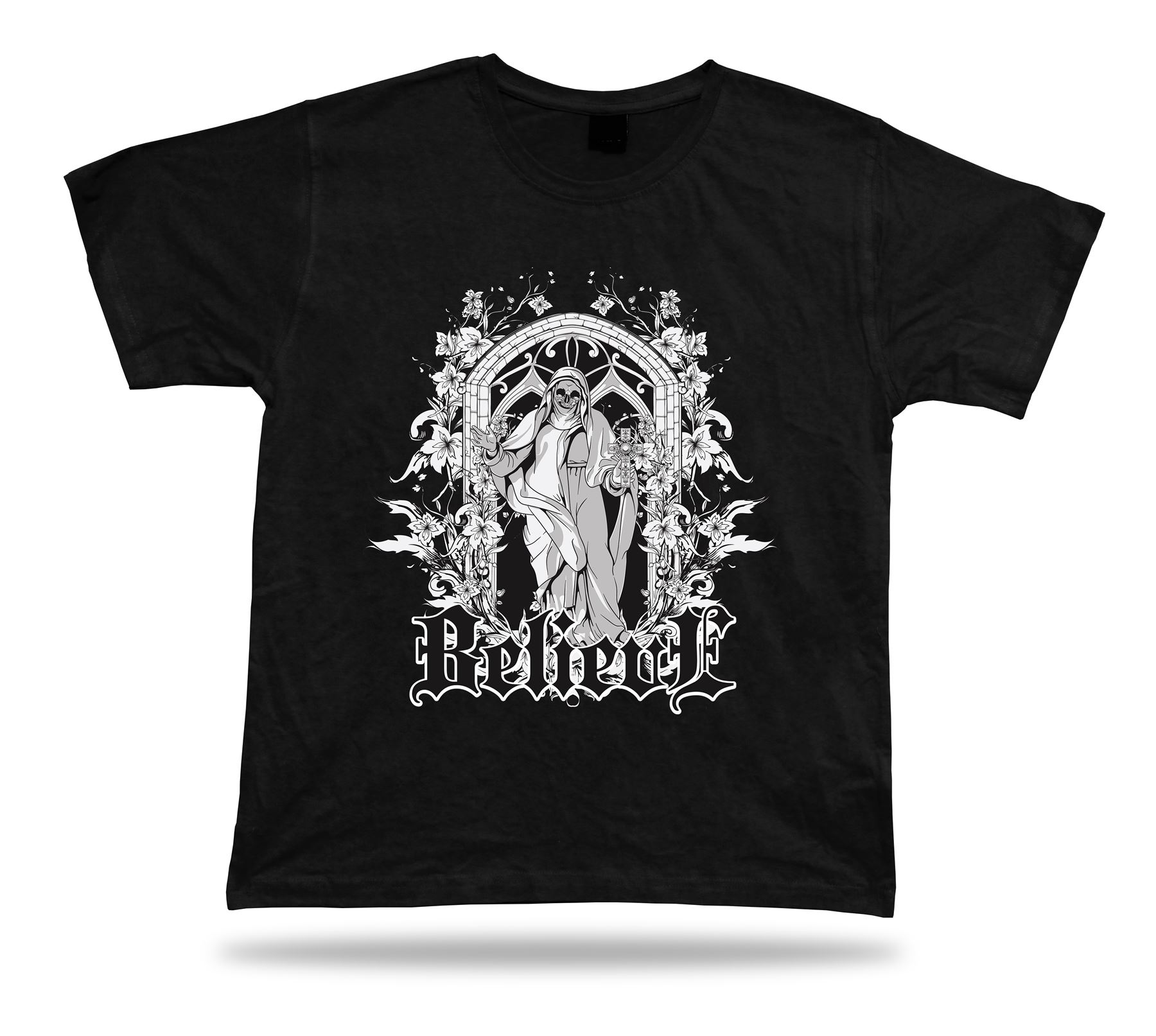 Believe Madre Tierra humor unisex camiseta ropa especial dibujos animados venta regalo - Imagen 2 de 8