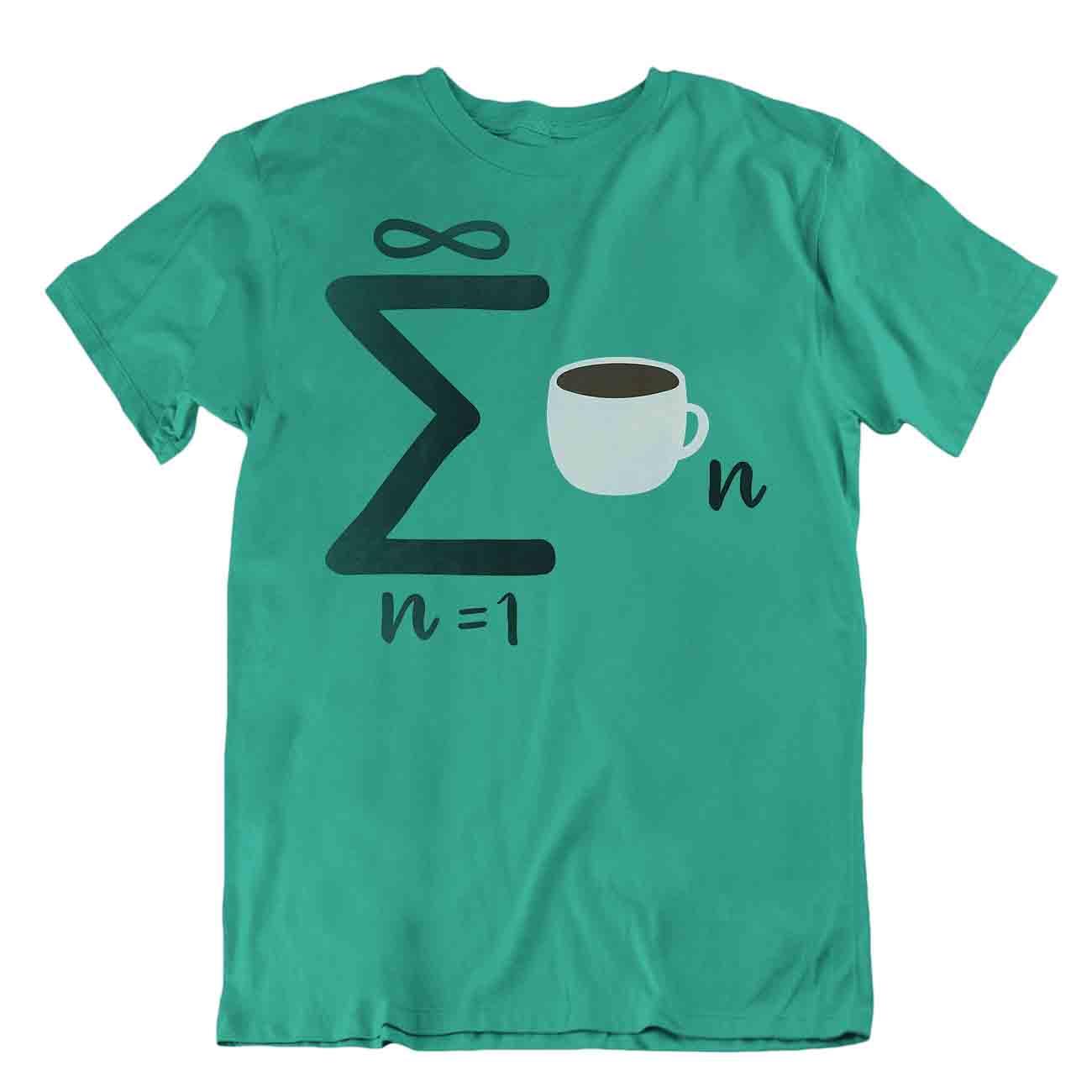 Lustiges Mathe-T-Shirt Infinite Coffee Mathe Tee Wissenschaft Lehrer College Shirt - Bild 4 von 8
