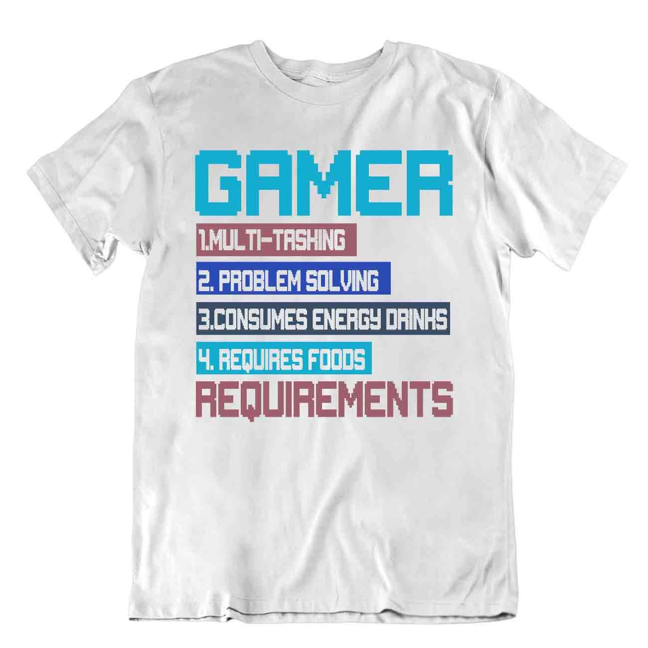 Camiseta Gamer Definición Requisitos Humor Camisa Novedad Ciencia Camiseta - Imagen 8 de 8