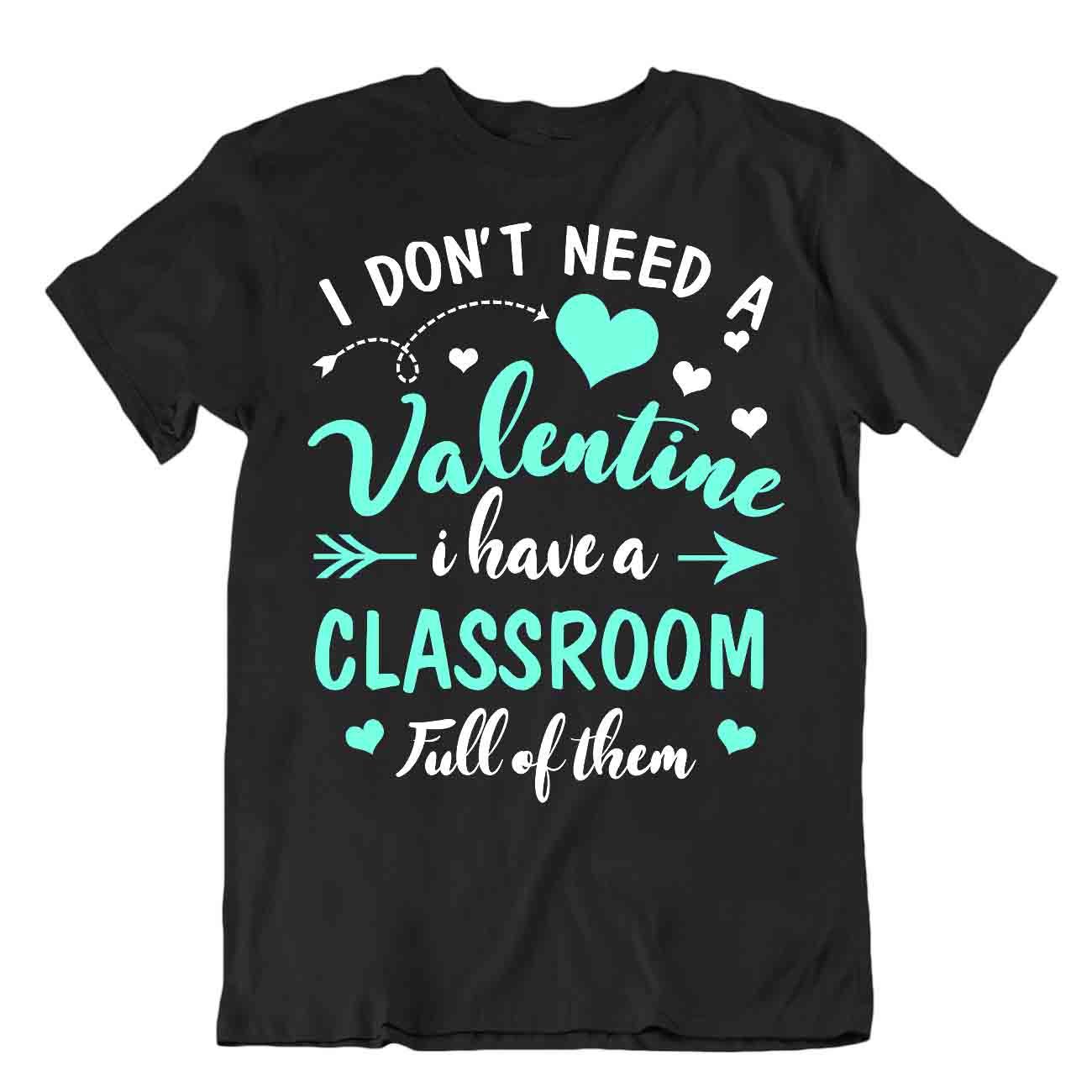 Teacher Valentine T-Shirt Awesome Classroom Gift Tshirt Best Lecture Shirt - Picture 2 of 8