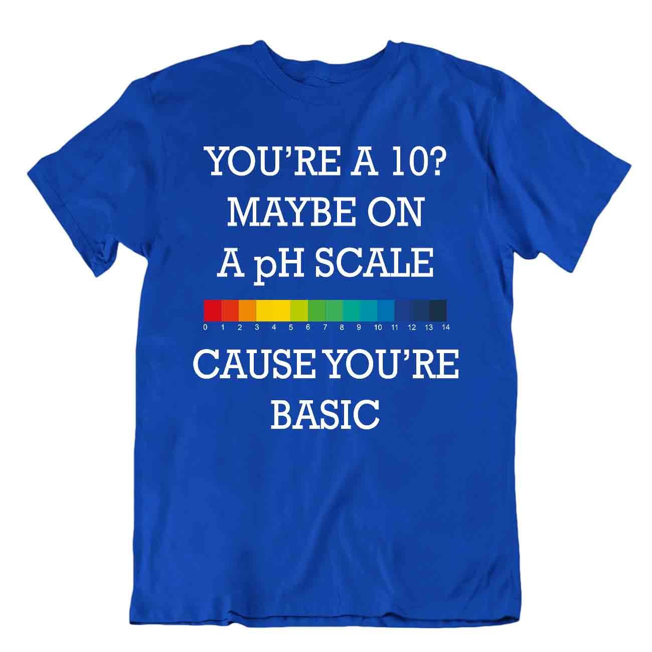 CAMISETA Escala de Ph Química Broma CAMISETA Divertida Bbf Amigo CAMISA Geek Maestro Colegio - Imagen 3 de 8