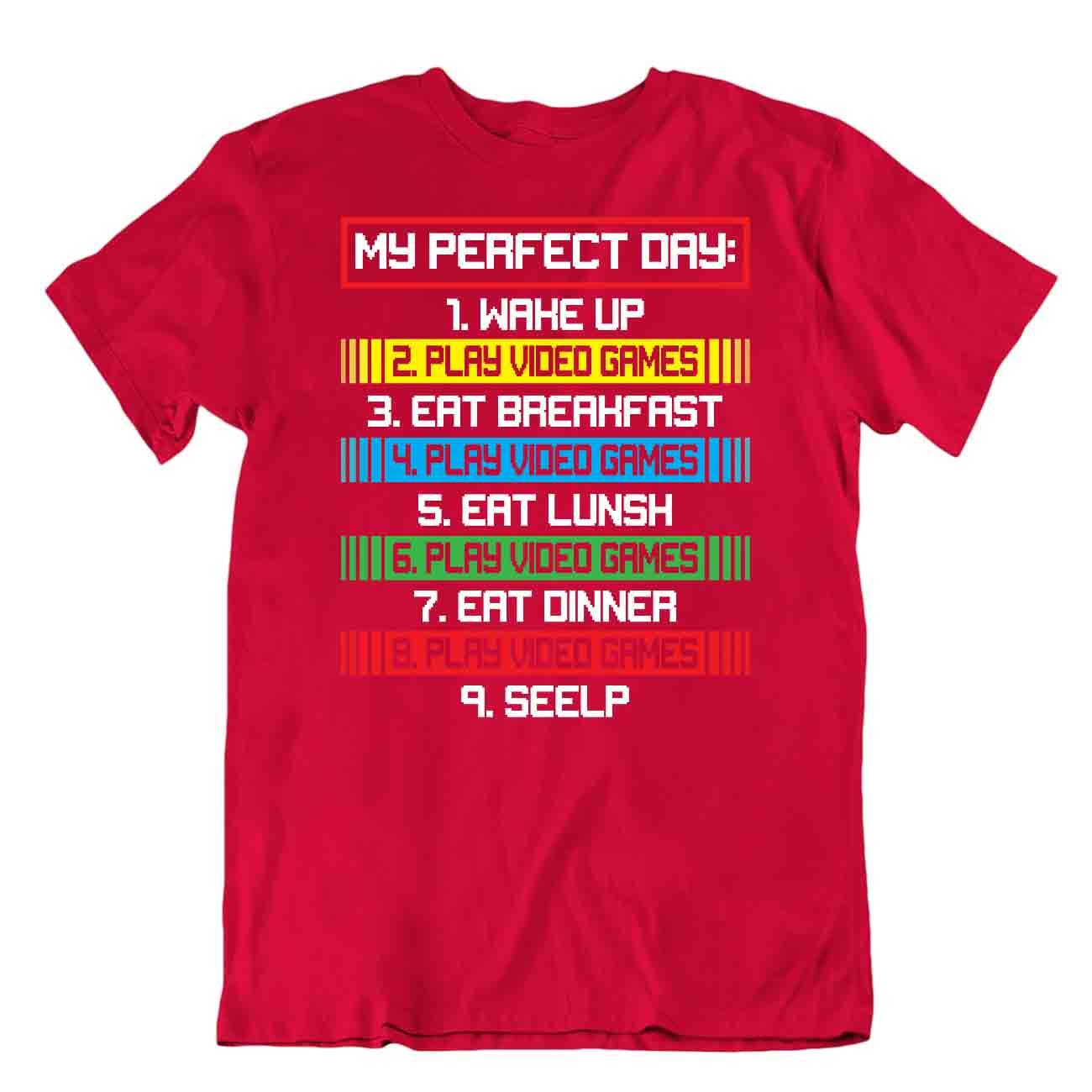 Camiseta Gamer Perfect Day Novedad Ciencia Camiseta Juego - Imagen 7 de 8