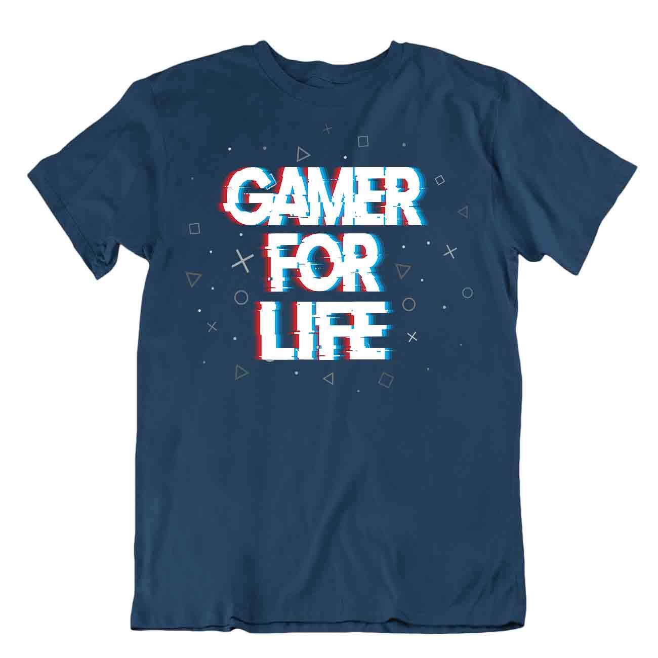 Camiseta Gamer For Life Playoff Broma Para Hombres Divertida Camiseta de Juego Textil - Imagen 6 de 8