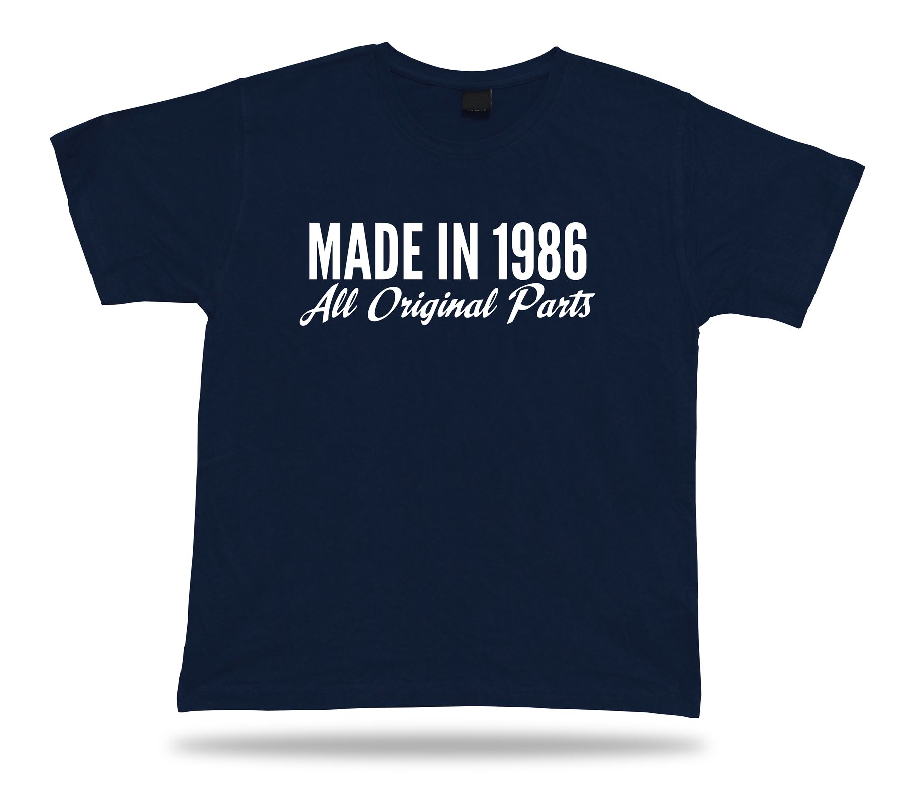 Printed T shirt tee Made in 1986 happy birthday present gift idea original - Picture 6 of 8