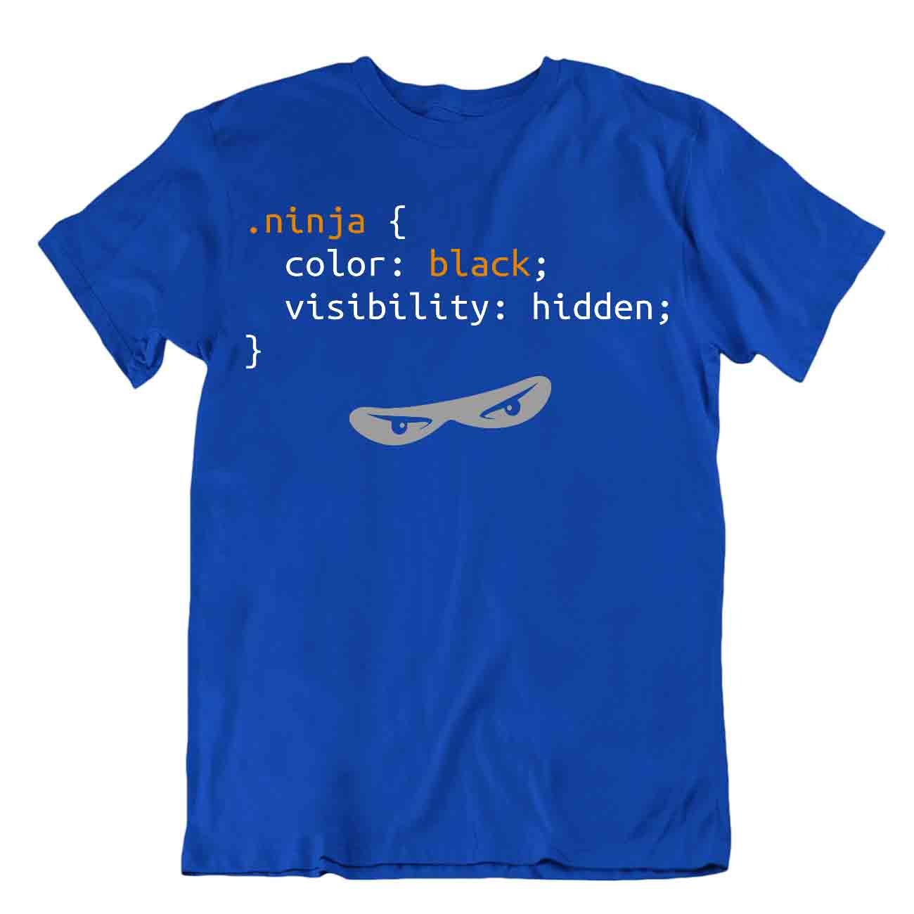 Ninja Language Code Tshirt Programmer Tee Funny Shirt Cute Gift - Picture 3 of 8