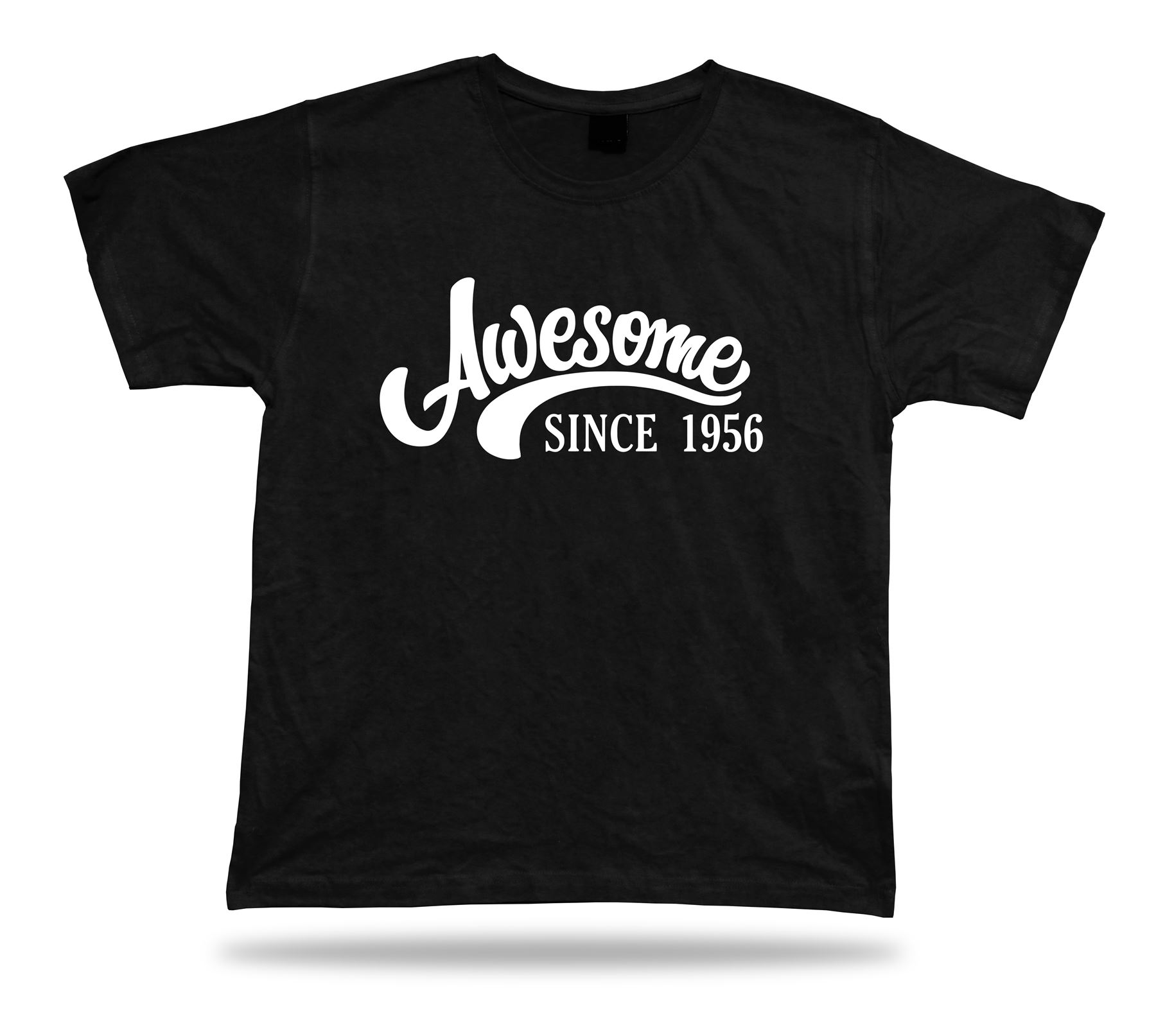 Printed T shirt tee awesome since 1956 happy birthday present gift idea original - Foto 2 di 8