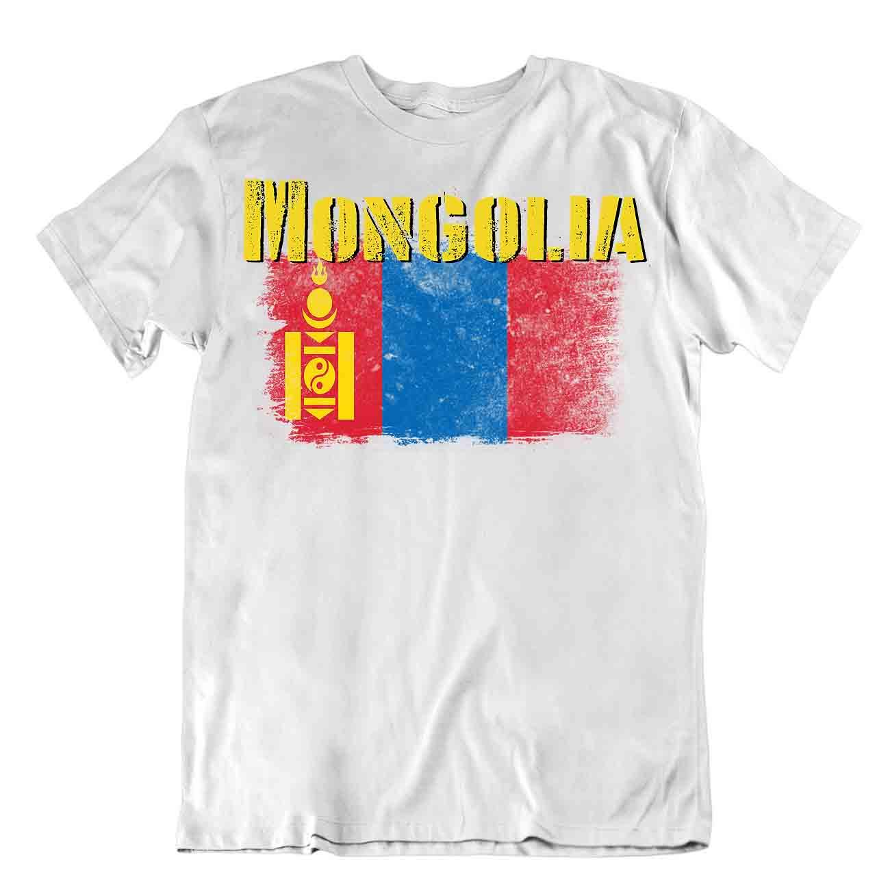 Mongolia flag Tshirt T-shirt Tee top city map Tengri Buddhist Three Jewels gift