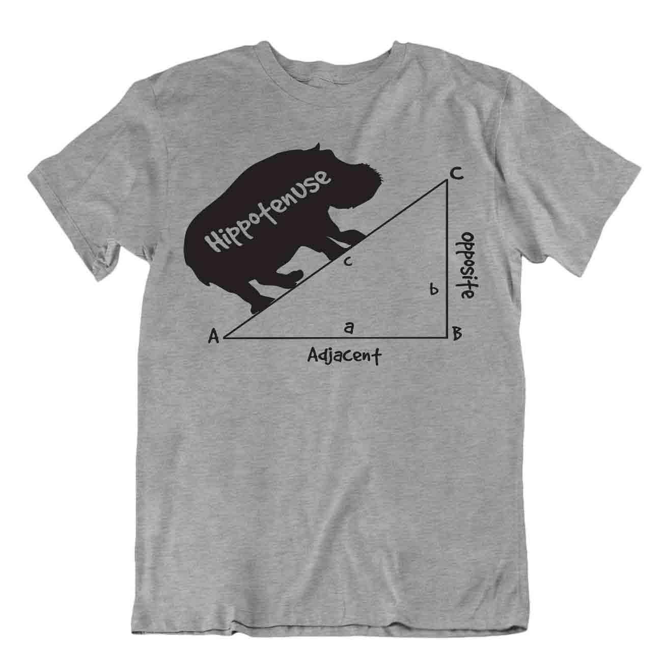 Geometry Hippotenuse Triangle Math Comic Joke T-Shirt Tee Geometry Math Shirt - Picture 5 of 8