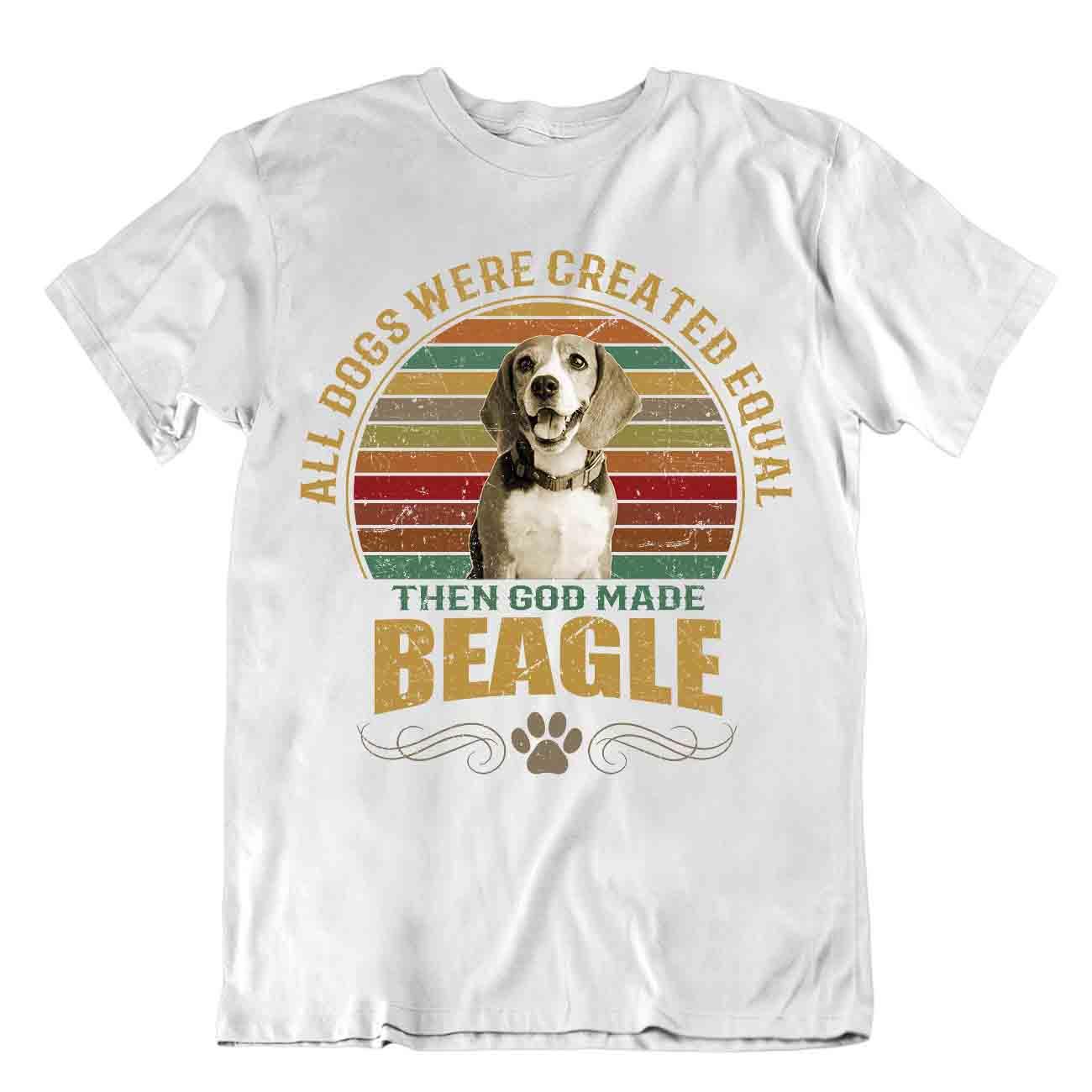 Beagle Dog T-Shirt Cooles Geschenk für Hunde Tierliebhaber Vintage bester Freund - Bild 8 von 8