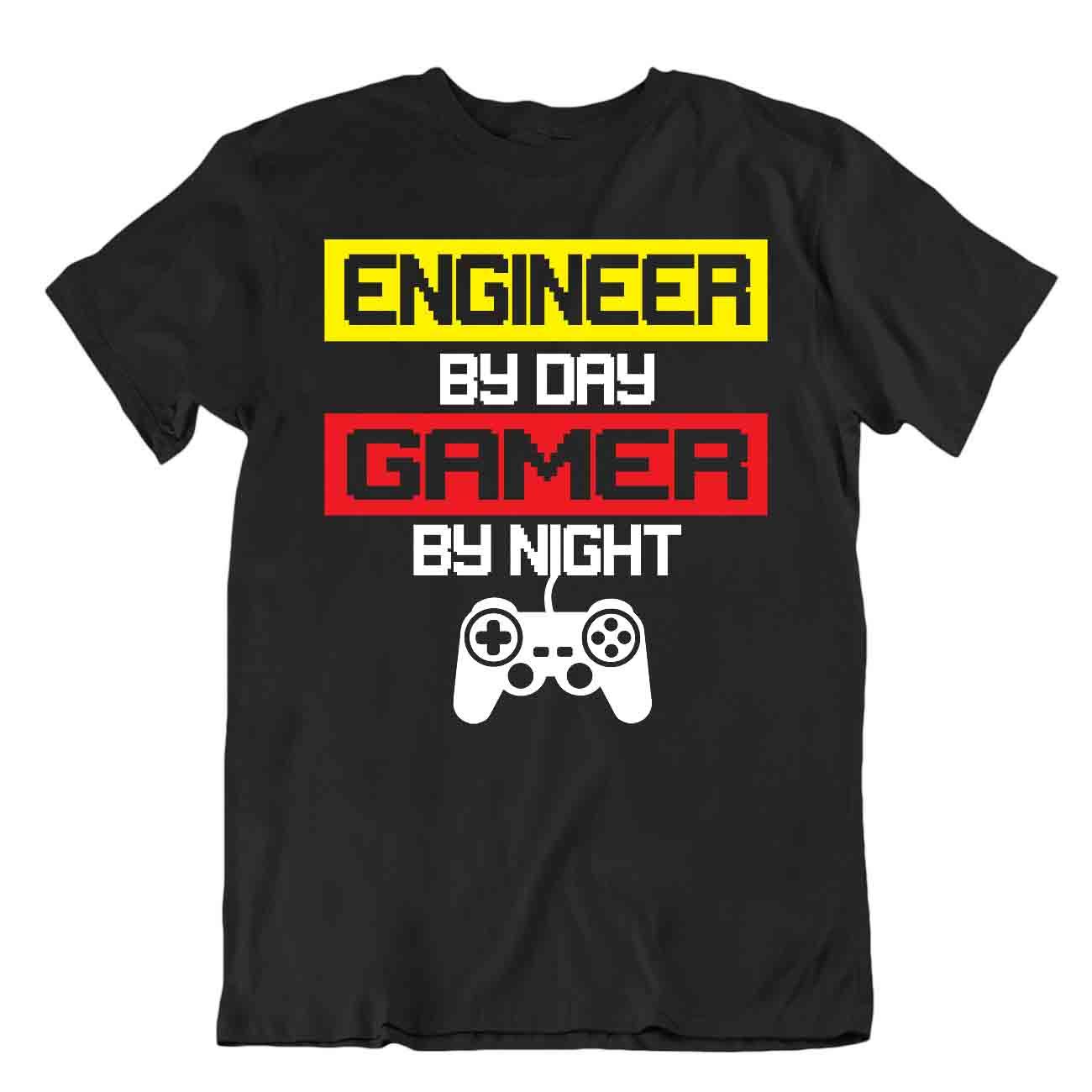 Camiseta Gamer By Day And Night Born Gamer Camiseta Divertida Broma - Imagen 2 de 8