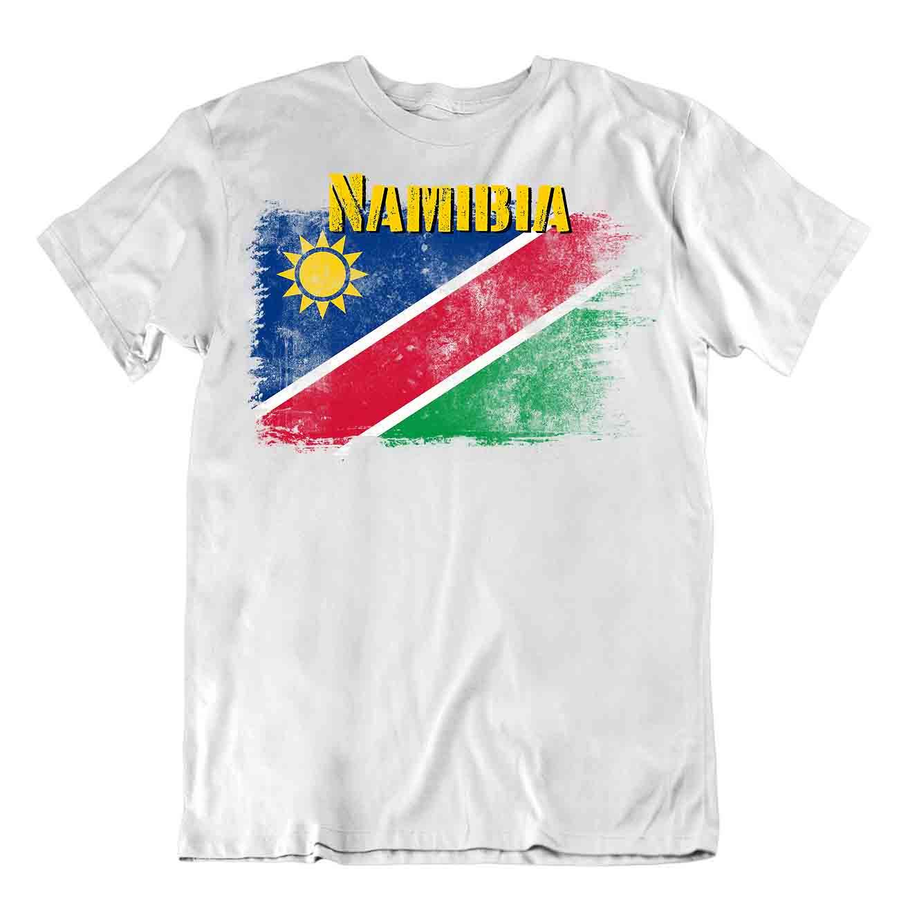 Namibia flag Tshirt T-shirt Tee top city map important resource heroism textile - Picture 8 of 8