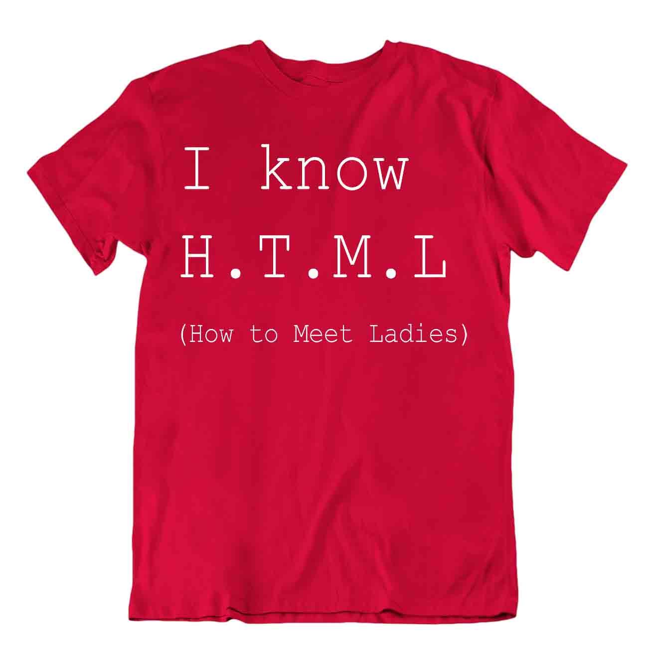 HTML T-Shirt Programmierer T-Shirt How To Meet Damen lustiges Shirt - Bild 7 von 8