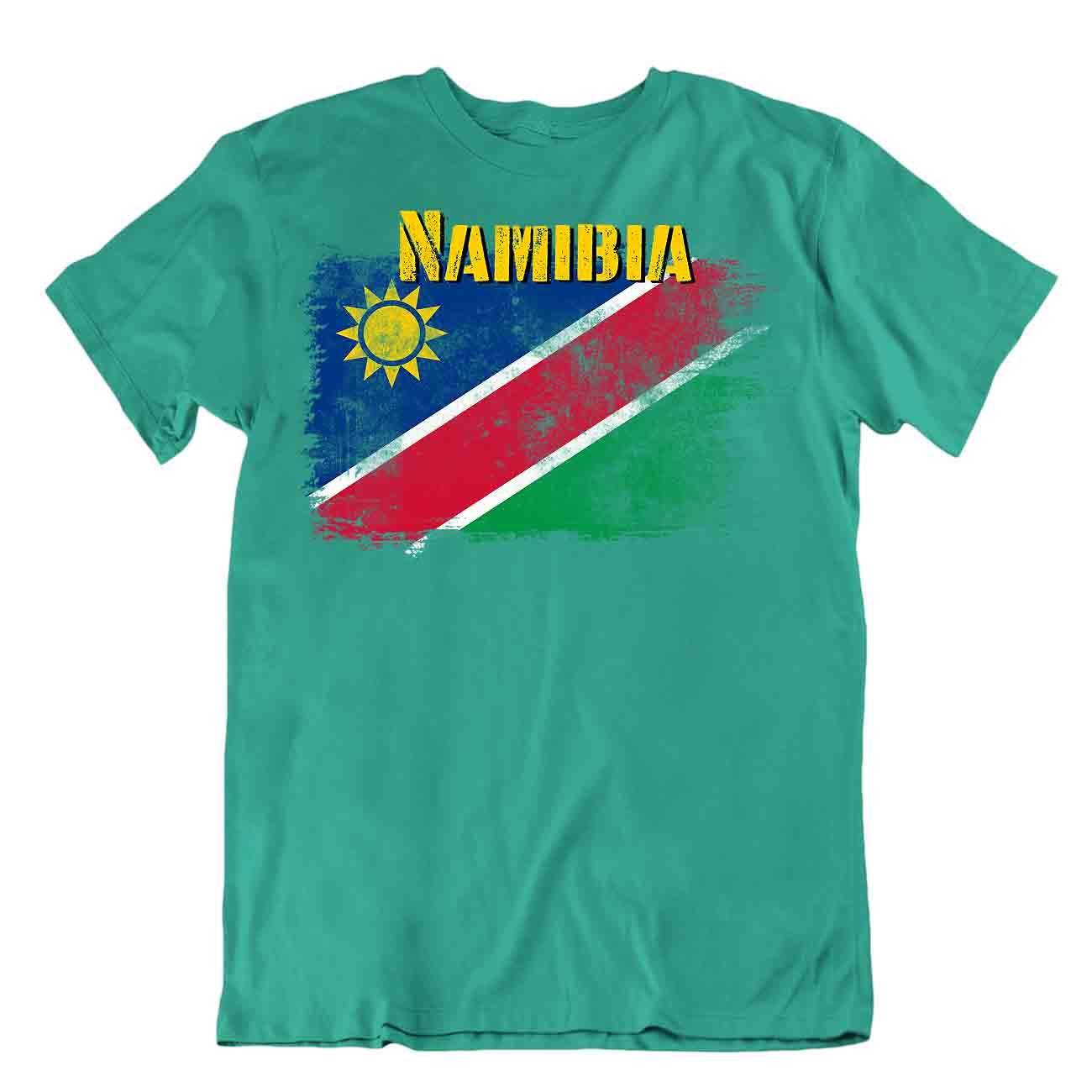 Namibia flag Tshirt T-shirt Tee top city map important resource heroism textile - Picture 5 of 8