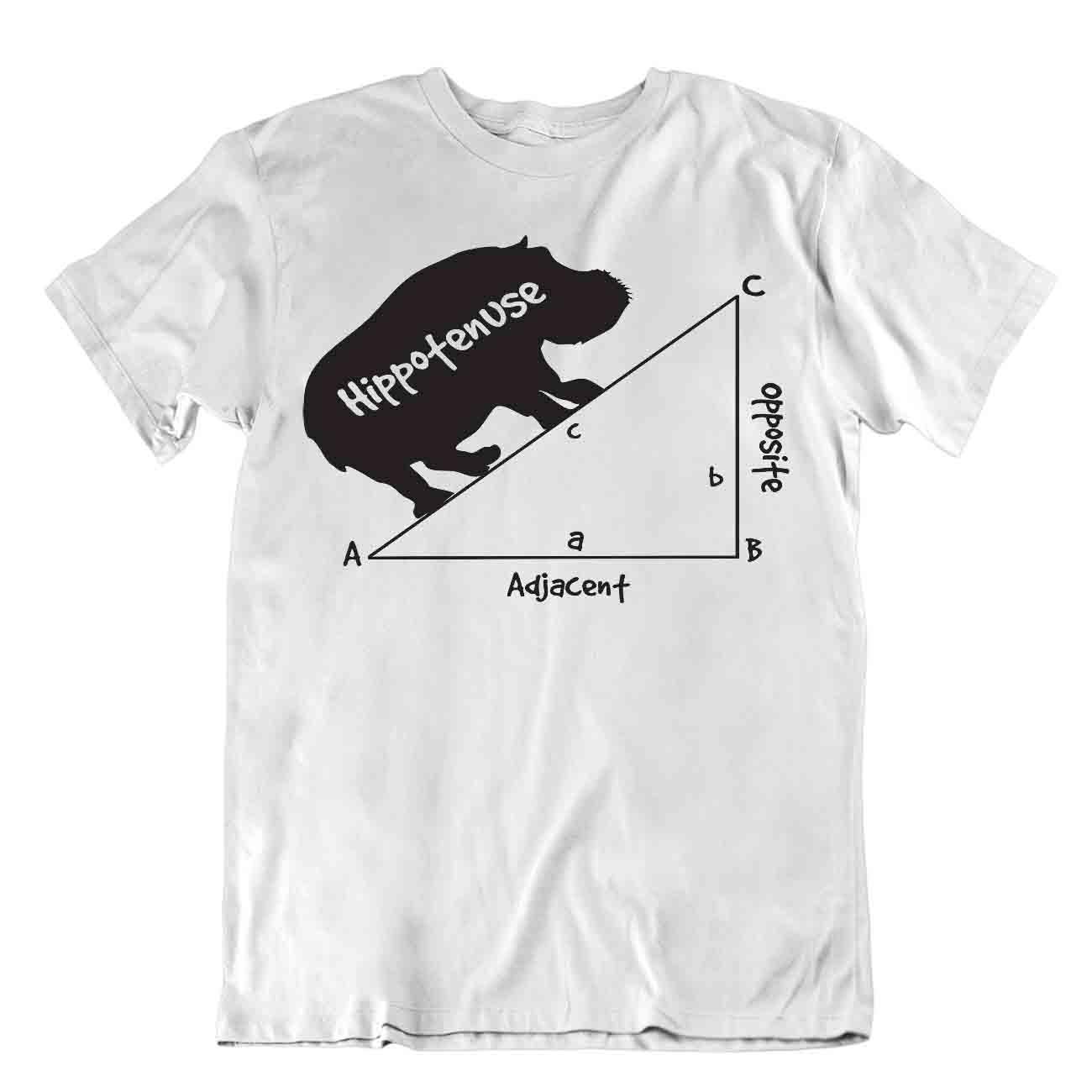 Geometry Hippotenuse Triangle Math Comic Joke T-Shirt Tee Geometry Math Shirt - Picture 8 of 8