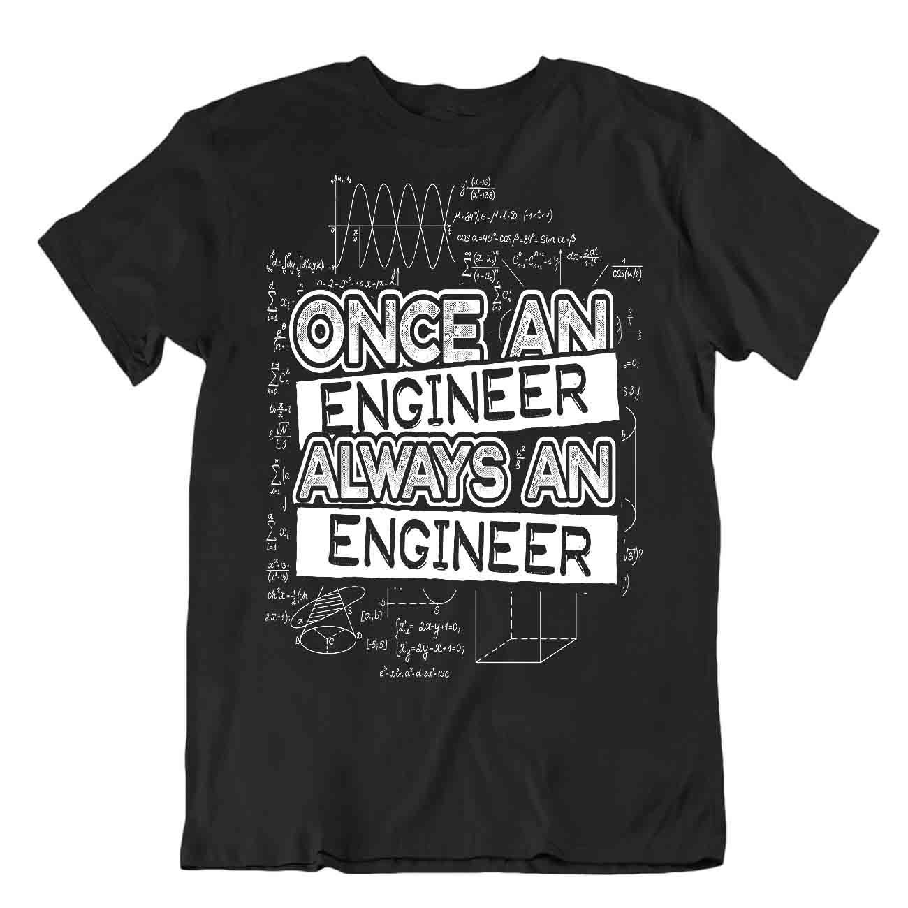Einmal Ingenieur Immer Ein Ingenieur T-Shirt Einzigartiges Witzzitat Tee Hemd - Picture 2 of 8