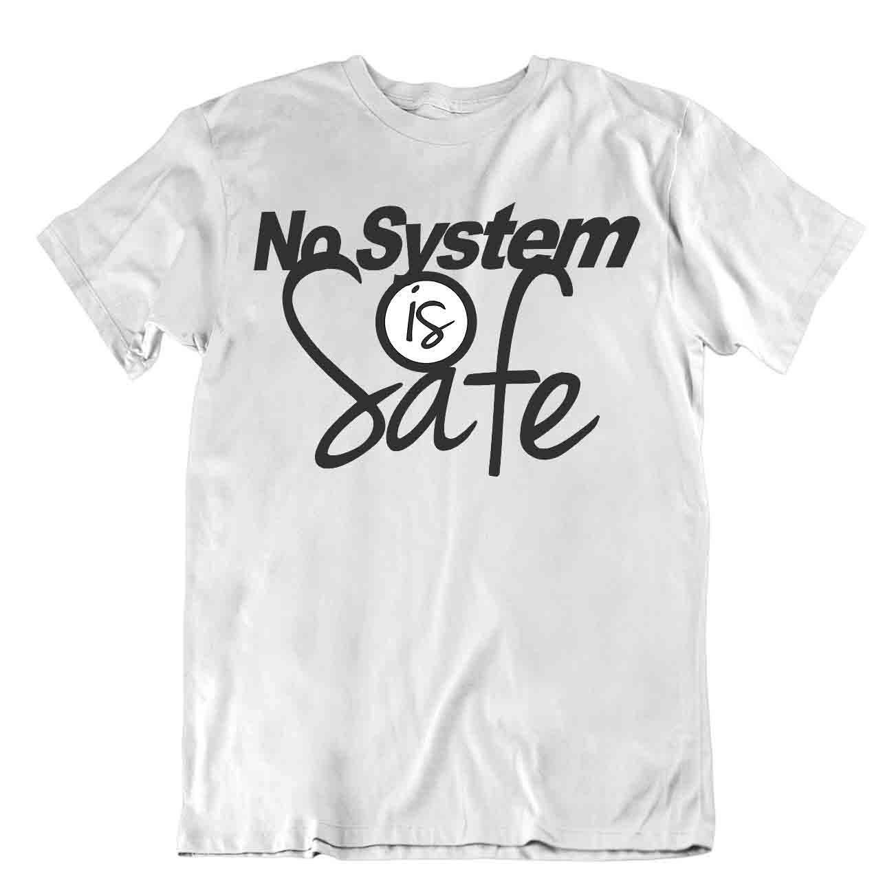Mon Système Est Sûr Tshirt Humour Drôle Tee Programmeur Internet Chemise - Imagen 8 de 8