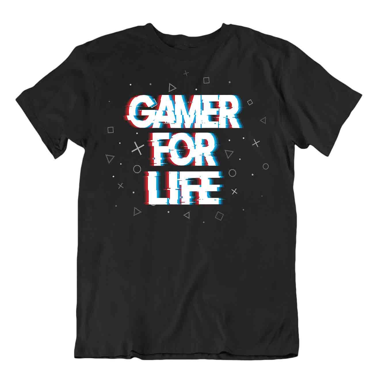 Camiseta Gamer For Life Playoff Broma Para Hombres Divertida Camiseta de Juego Textil - Imagen 2 de 8