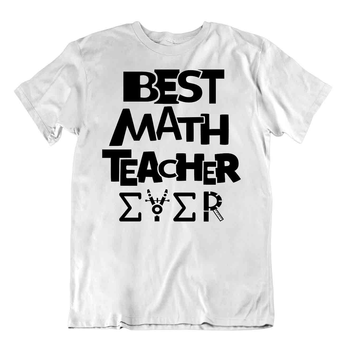 Funny Best Math Teacher Ever T-Shirt Math Funny Joke Shirt Tee New Trend - Picture 8 of 8