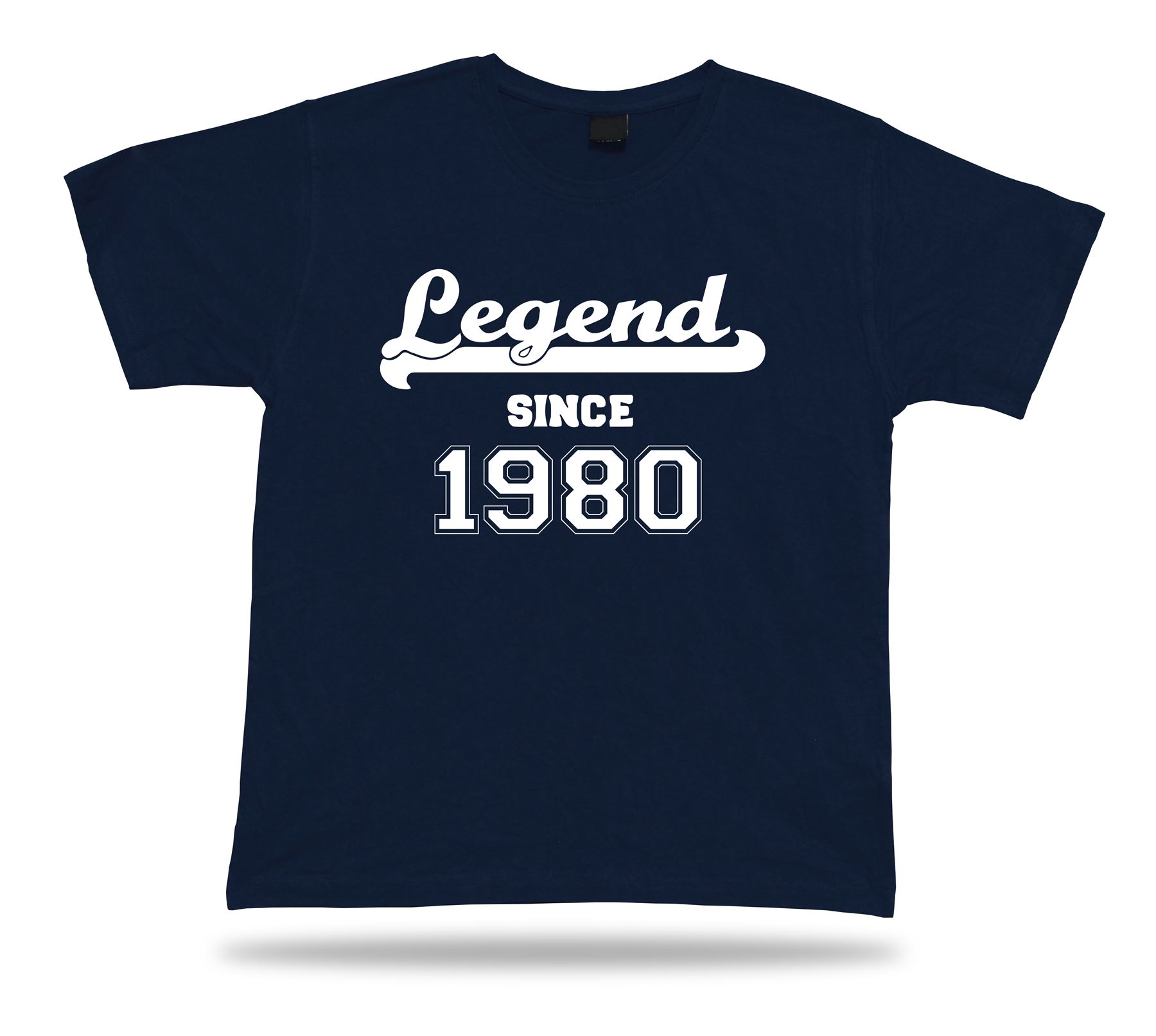 T shirt maglietta stampata leggenda dal 1980 buon compleanno idea regalo unisex - Foto 6 di 8