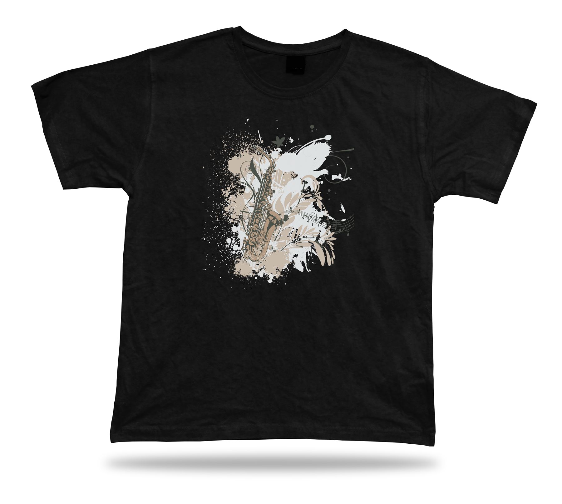 Saxophon Musikinstrument stilvoll Vektor modern T-Shirt T-Shirt Design Textil - Bild 2 von 8