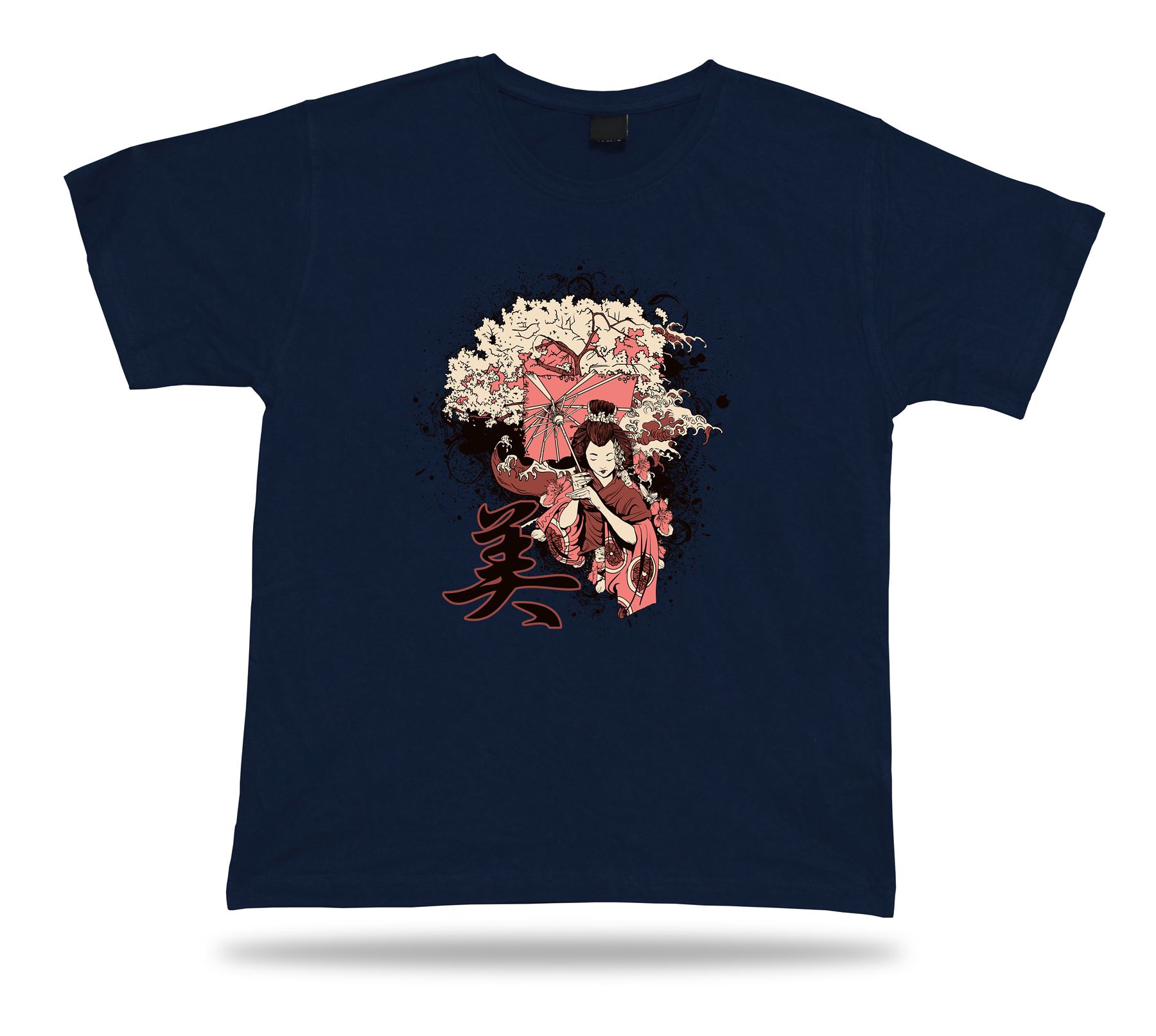Camiseta Geisha Diseño Arte Camiseta Cumpleaños Idea Regalo Informal Elegante Tallas Charmall - Imagen 6 de 8