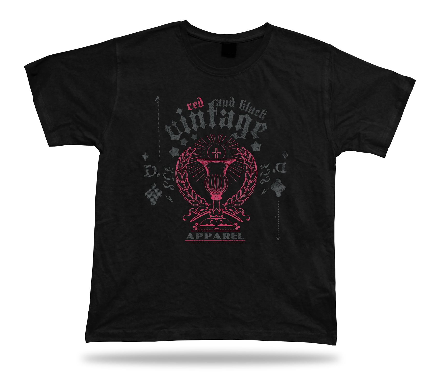Tshirt Tee Shirt Birthday Gift Idea Red Black Vintage Holy Symbol Retro Classic - Picture 2 of 8