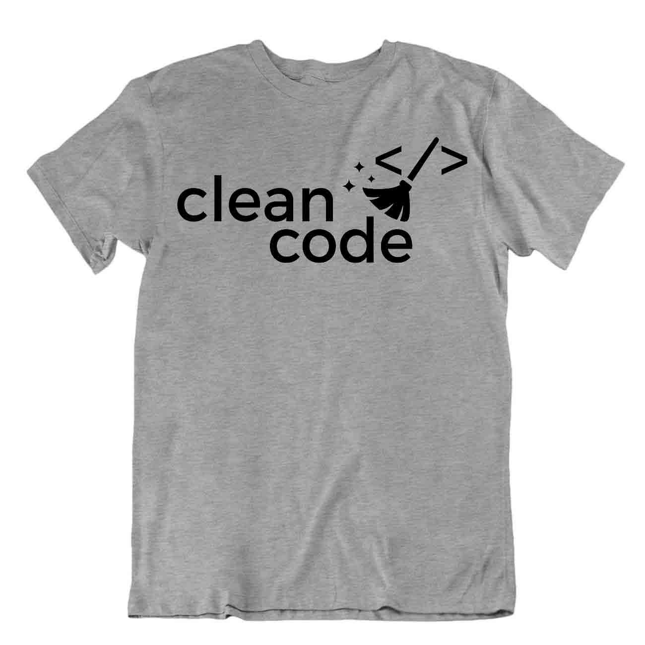 Clean Code Tshirt Programmer T-Shirt Computer Coder Tee - Picture 5 of 8