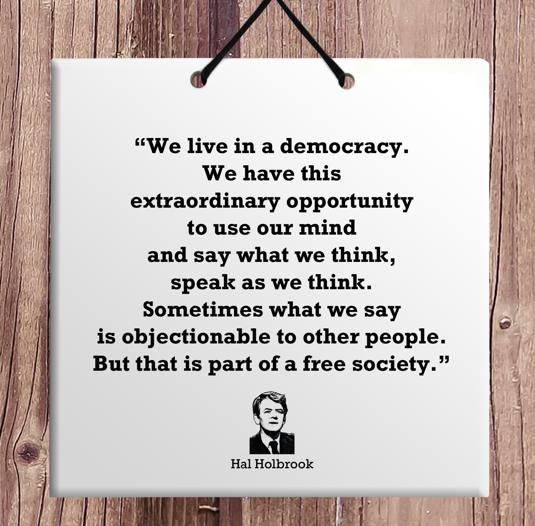 Hal Holbrook Tile Quote BAR DECOR Birthday Gift Idea for ...