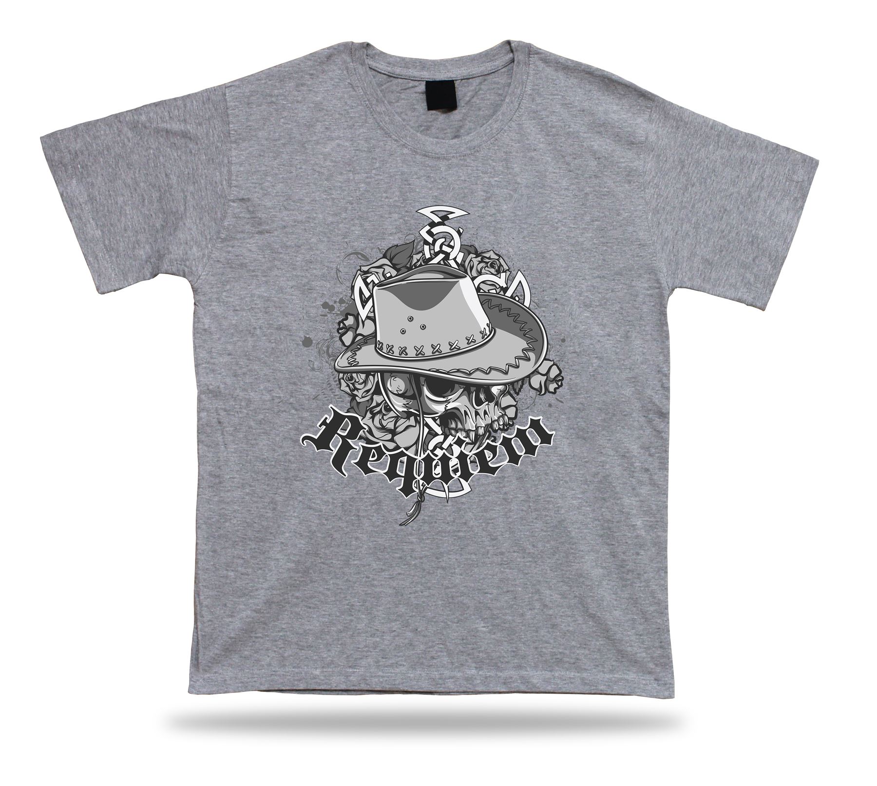 Requirem Cowboy Wilder Westen Totenkopf Humor T-Shirt Tee besondere Kleidung Cartoon Geschenk - Bild 5 von 8