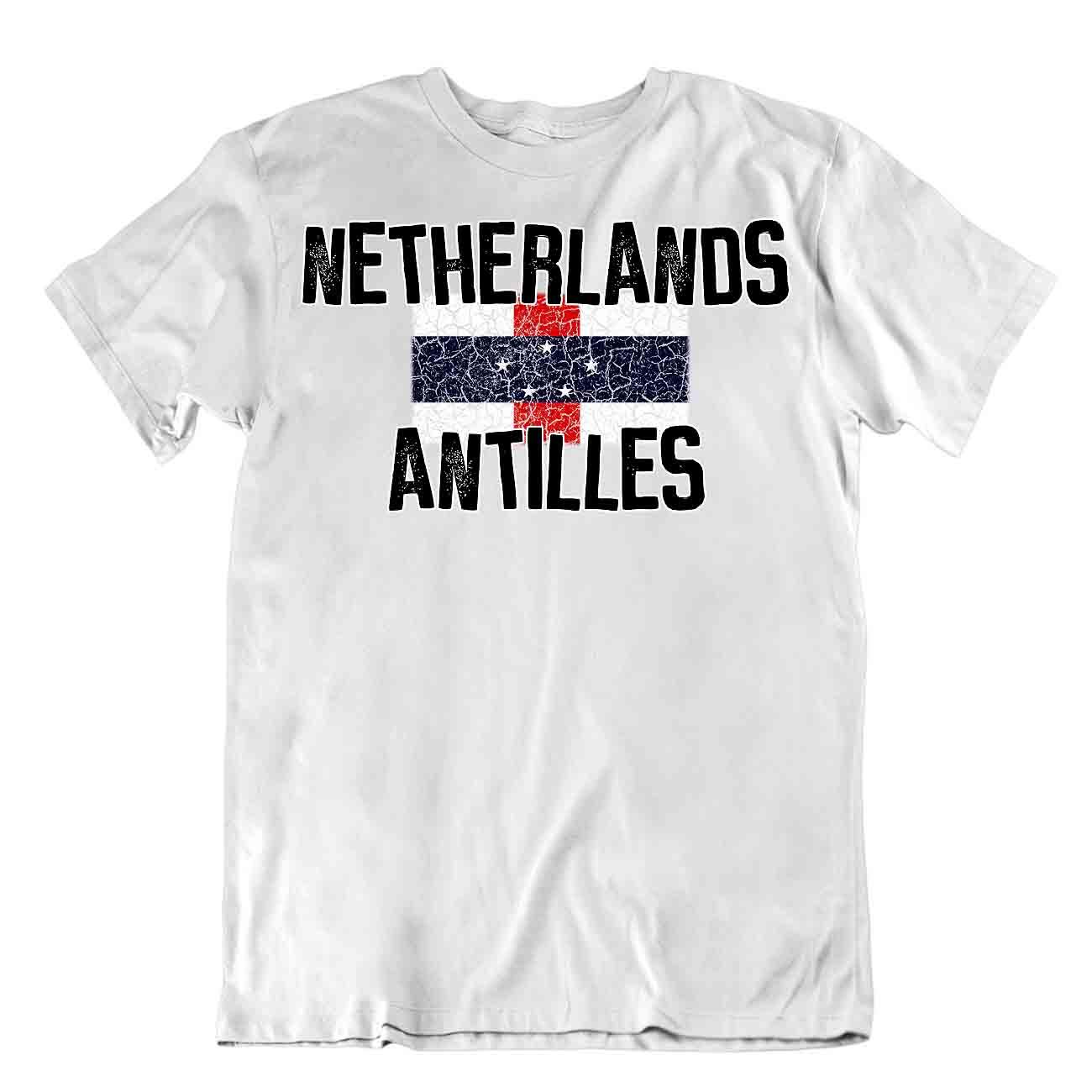 Flag T-Shirt Netherlands Antilles Fashion Country Souvenir Gift Tee Pride logo - Picture 8 of 8