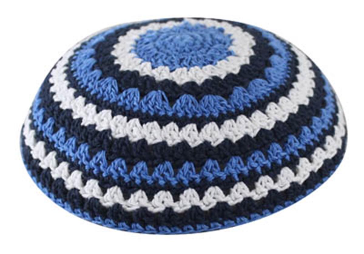 Noir juive religieuse Kippa crochetée couvre-chef ethnique yamaka yarmoulke