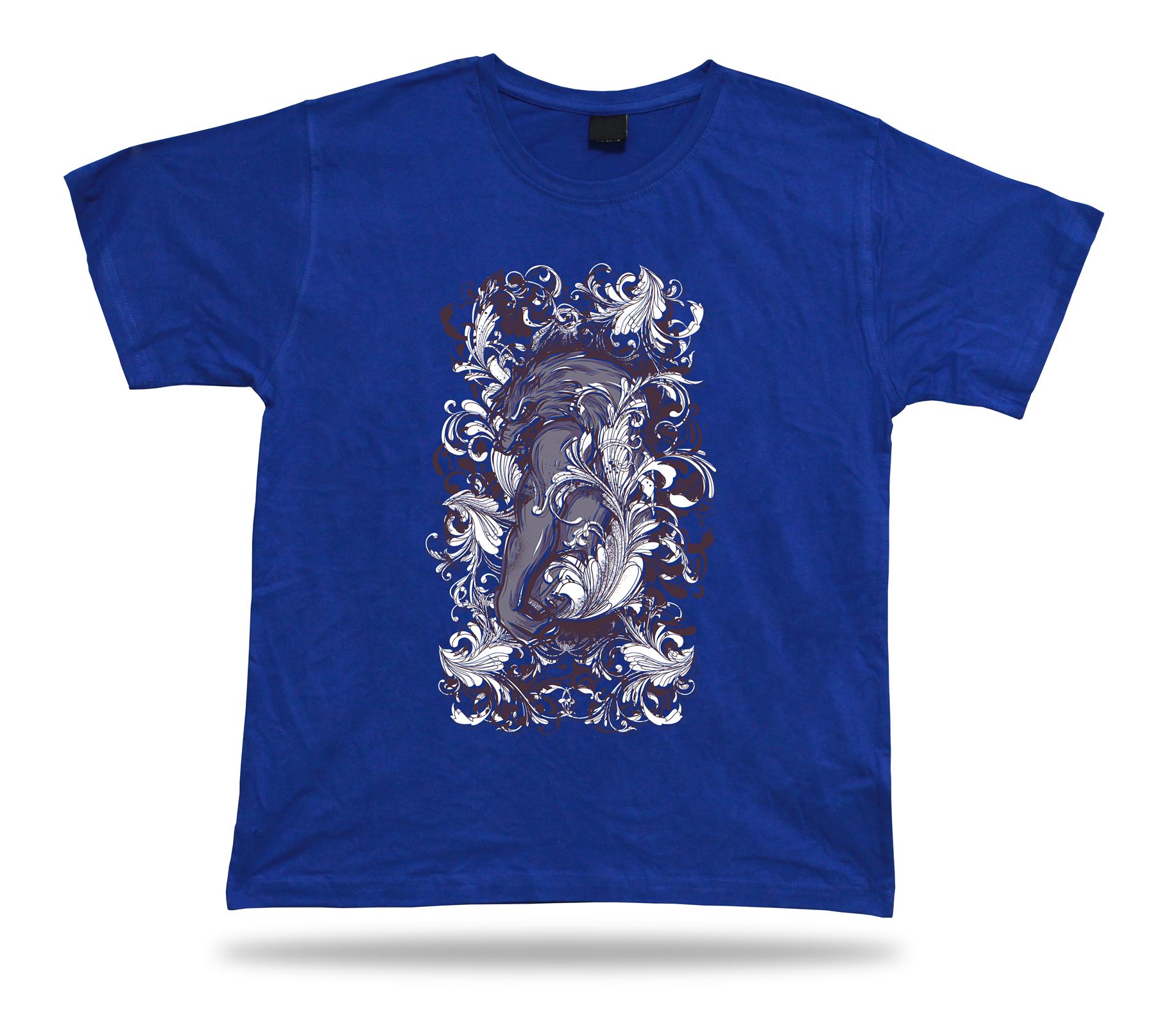 Werewolf Monster Floral design dark stylish vector birthday gift apparel tee - Picture 3 of 8