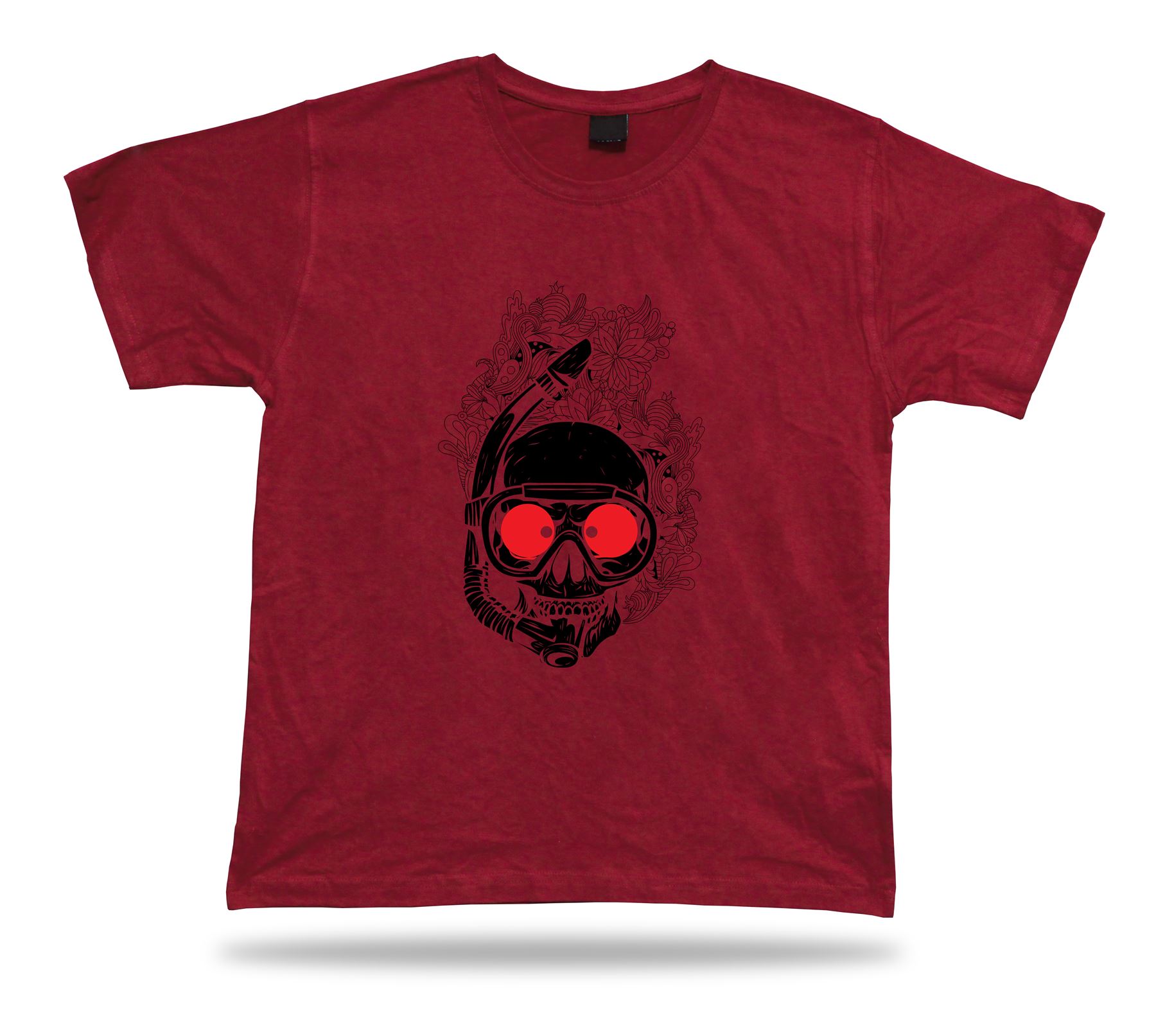 Skeleton Snorkeling Gear Moster Floral awesome tshirt design special gift tee - Picture 7 of 8