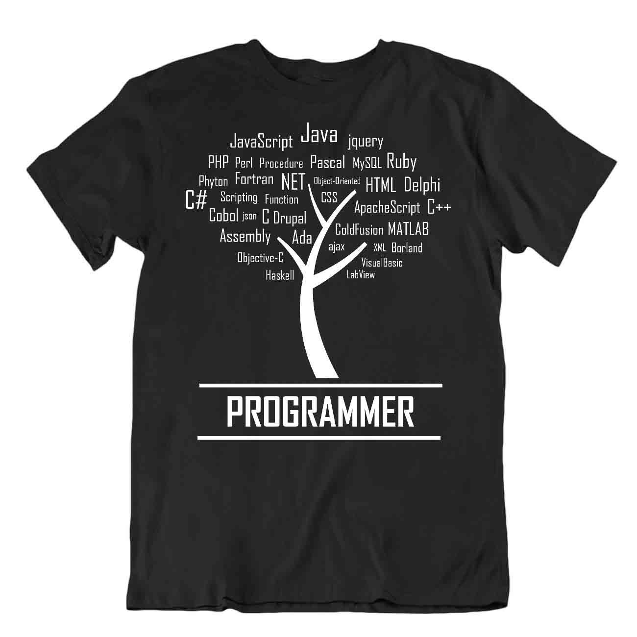 Programmeur T-Shirt Langage Informatique Vêtements Tee Chemises De Réseautage - Foto 2 di 8