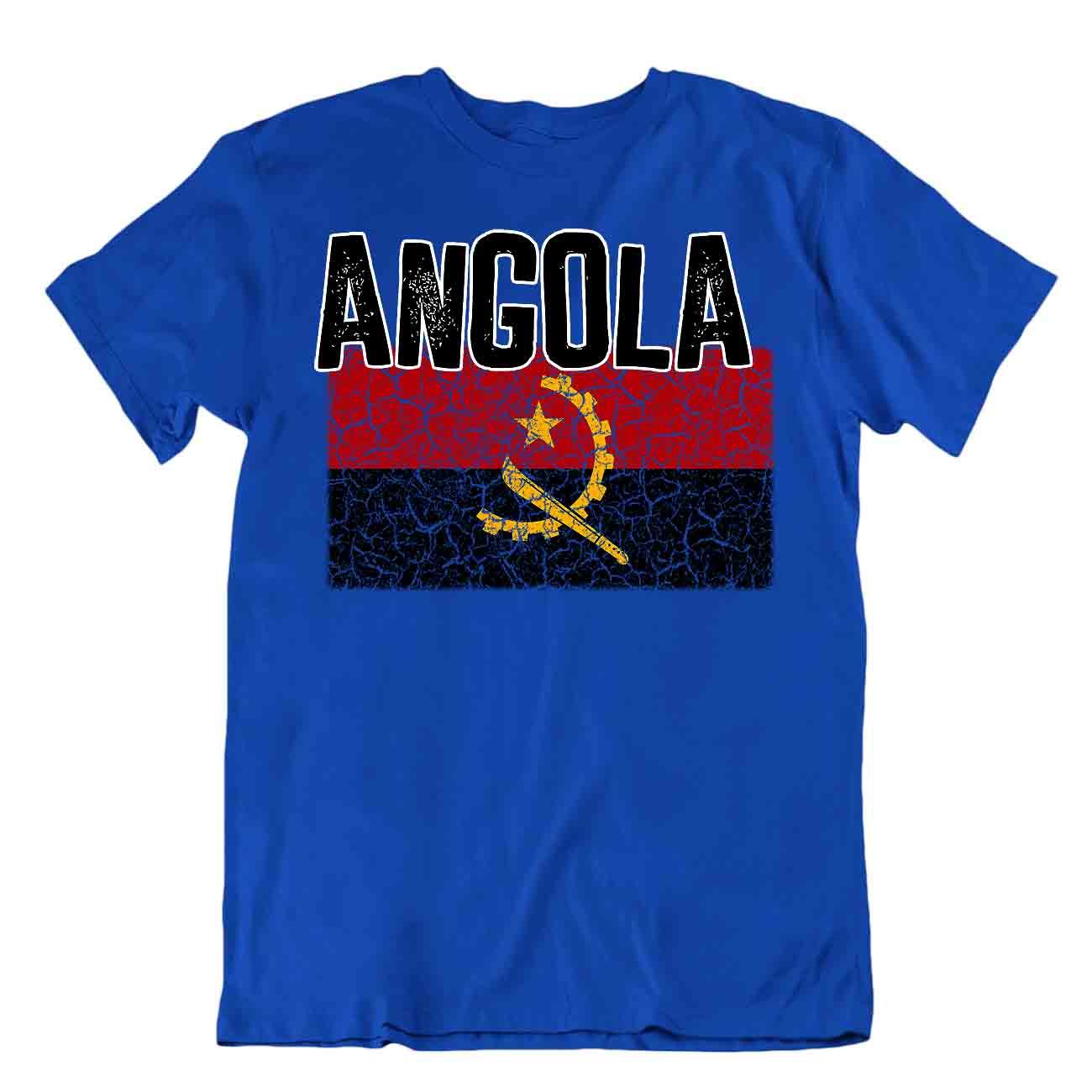 Camiseta Bandera Angola Moda Country Souvenir Regalo Camiseta Logotipo del Orgullo - Imagen 3 de 8