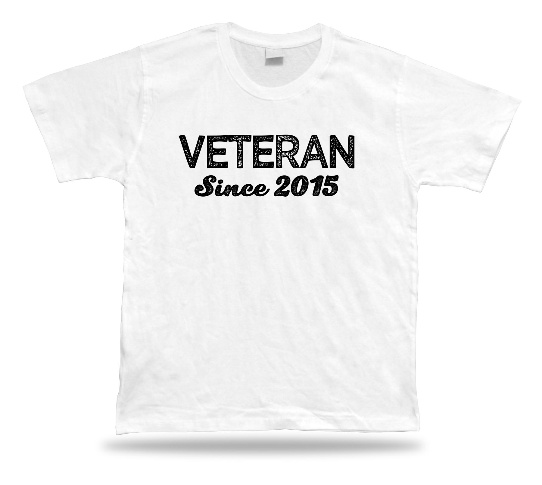 Veteran SINCE 2015 Awesome No1 best T shirt super Gift Idea birhday present Tee - Picture 8 of 8
