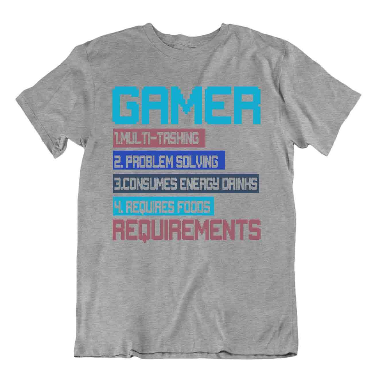 Camiseta Gamer Definición Requisitos Humor Camisa Novedad Ciencia Camiseta - Imagen 5 de 8